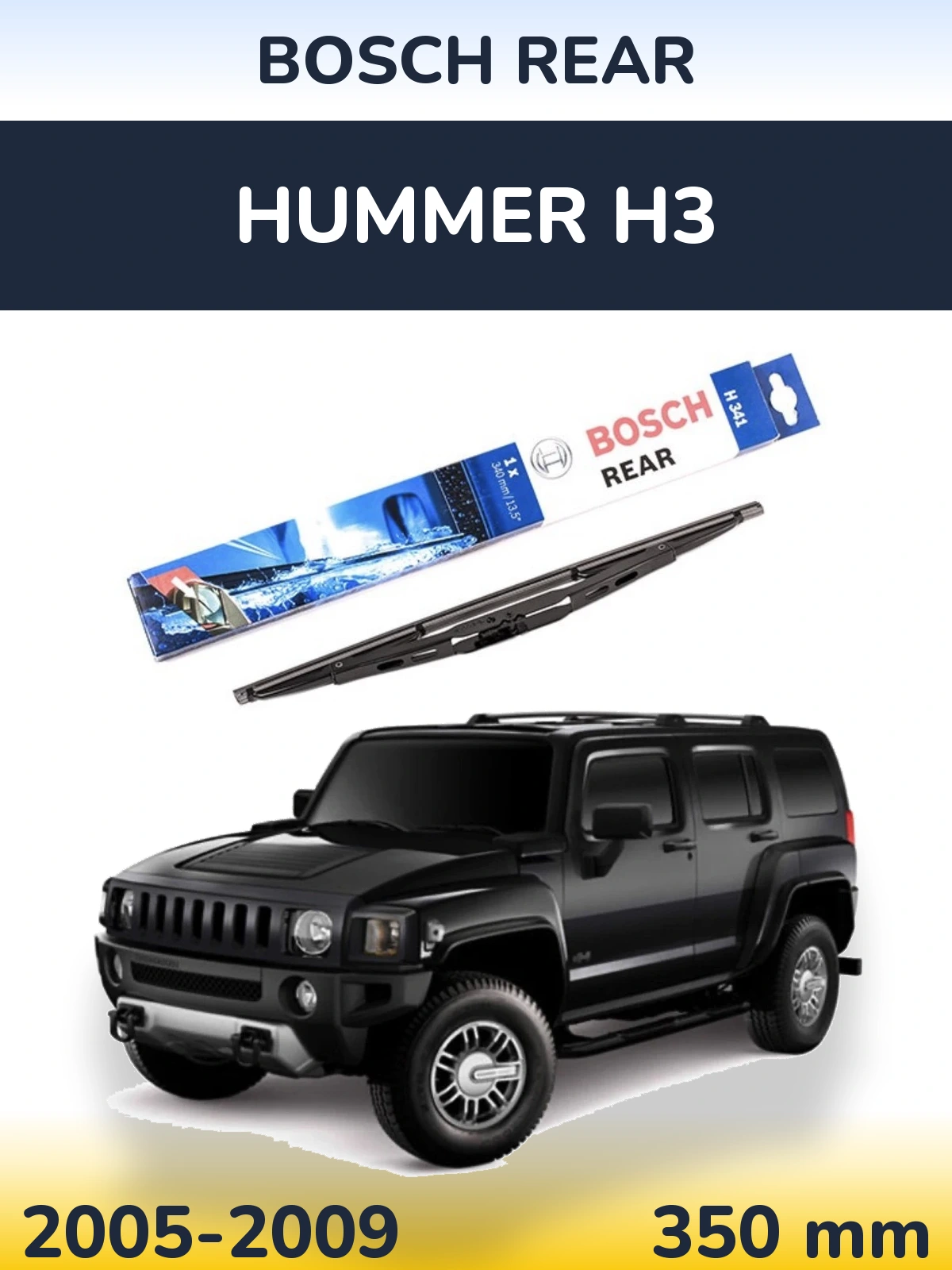Tylna wycieraczka BOSCH Rear 340 mm do Hummer H3 2005-2009