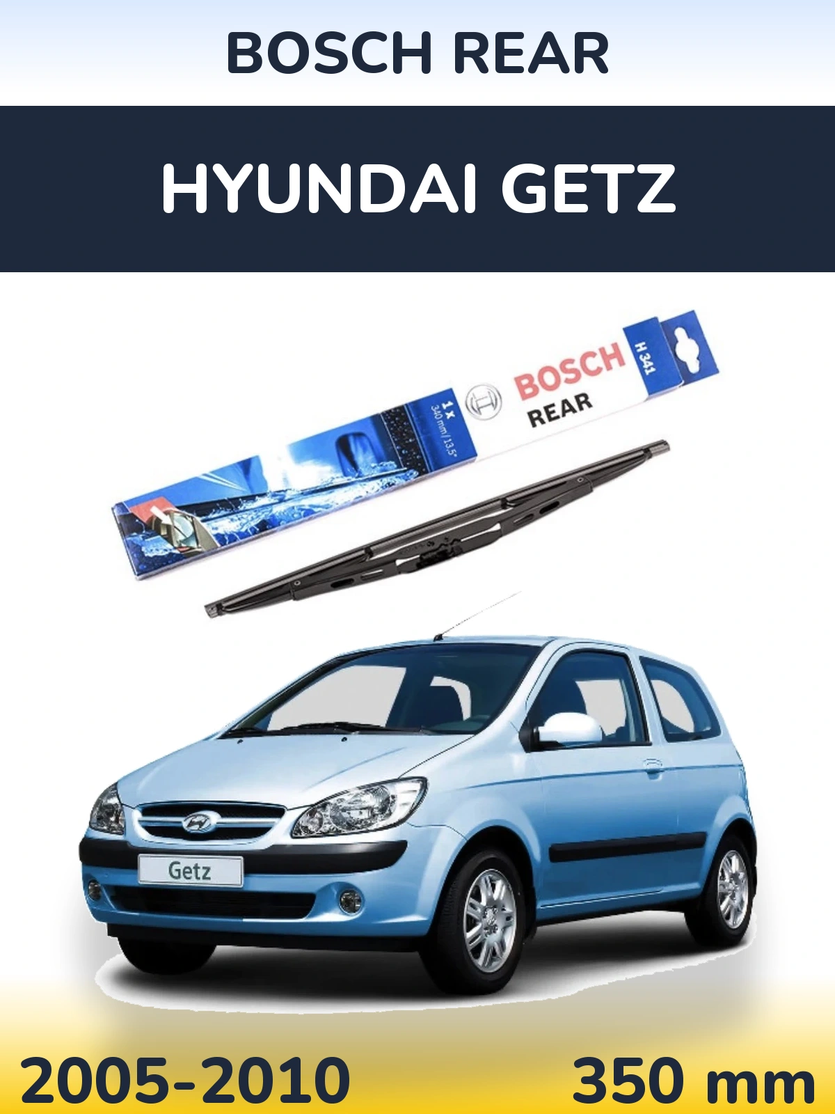 Tylna wycieraczka BOSCH Rear 340 mm do Hyundai Getz 2005-2010