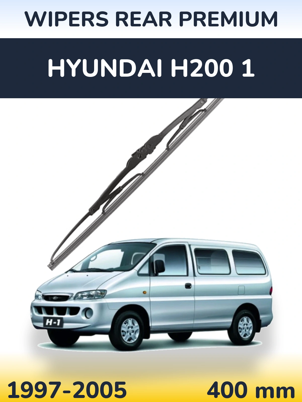 Rear wiper blade WIPERS REAR PREMIUM 400 mm for Hyundai H200 1 1997-2005