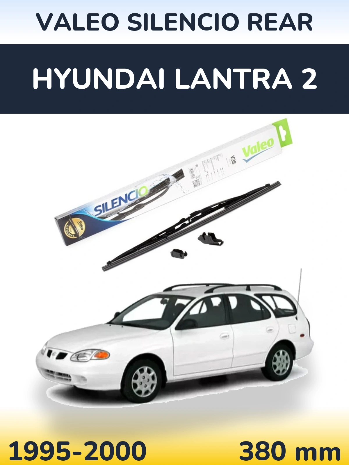 Tylna wycieraczka Valeo Silencio Rear 380 mm do Hyundai Lantra 2 1995-2000