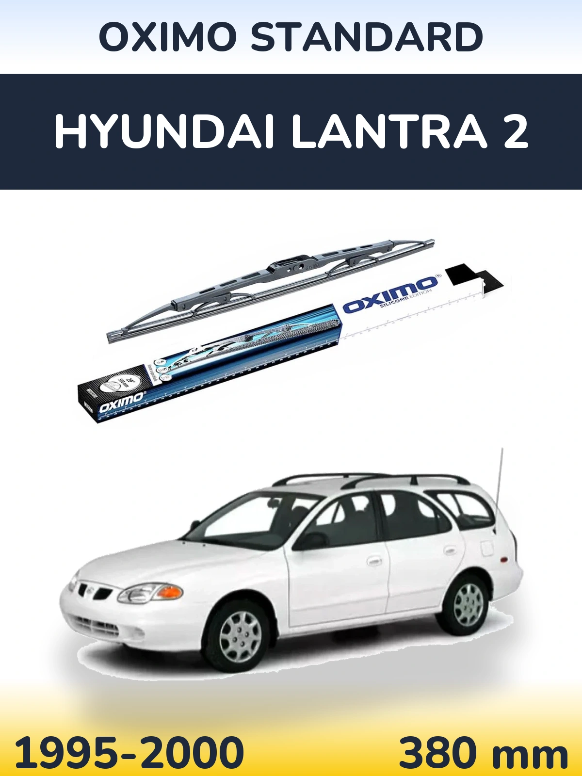 Tylna wycieraczka Oximo Standard 375 mm do Hyundai Lantra 2 1995-2000