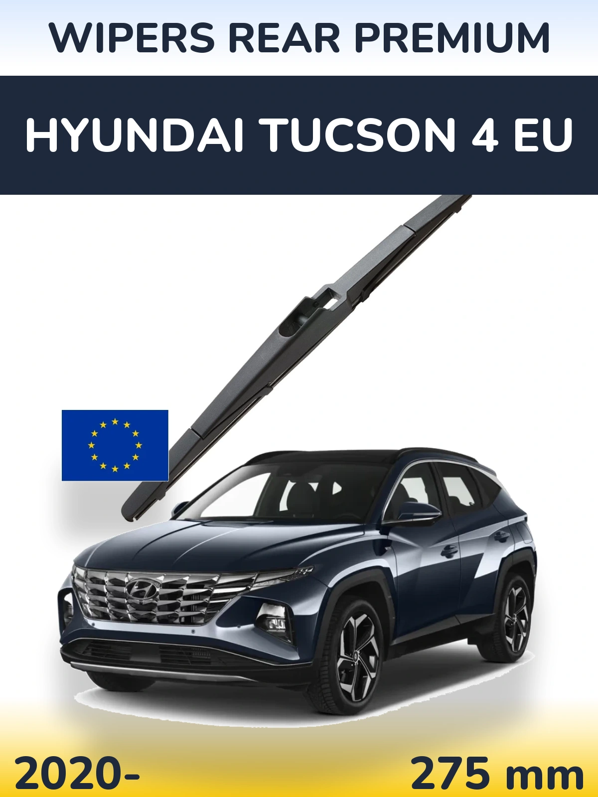 Rear wiper blade WIPERS REAR PREMIUM 275 мм for Hyundai Tucson 4 EU 2020-2026