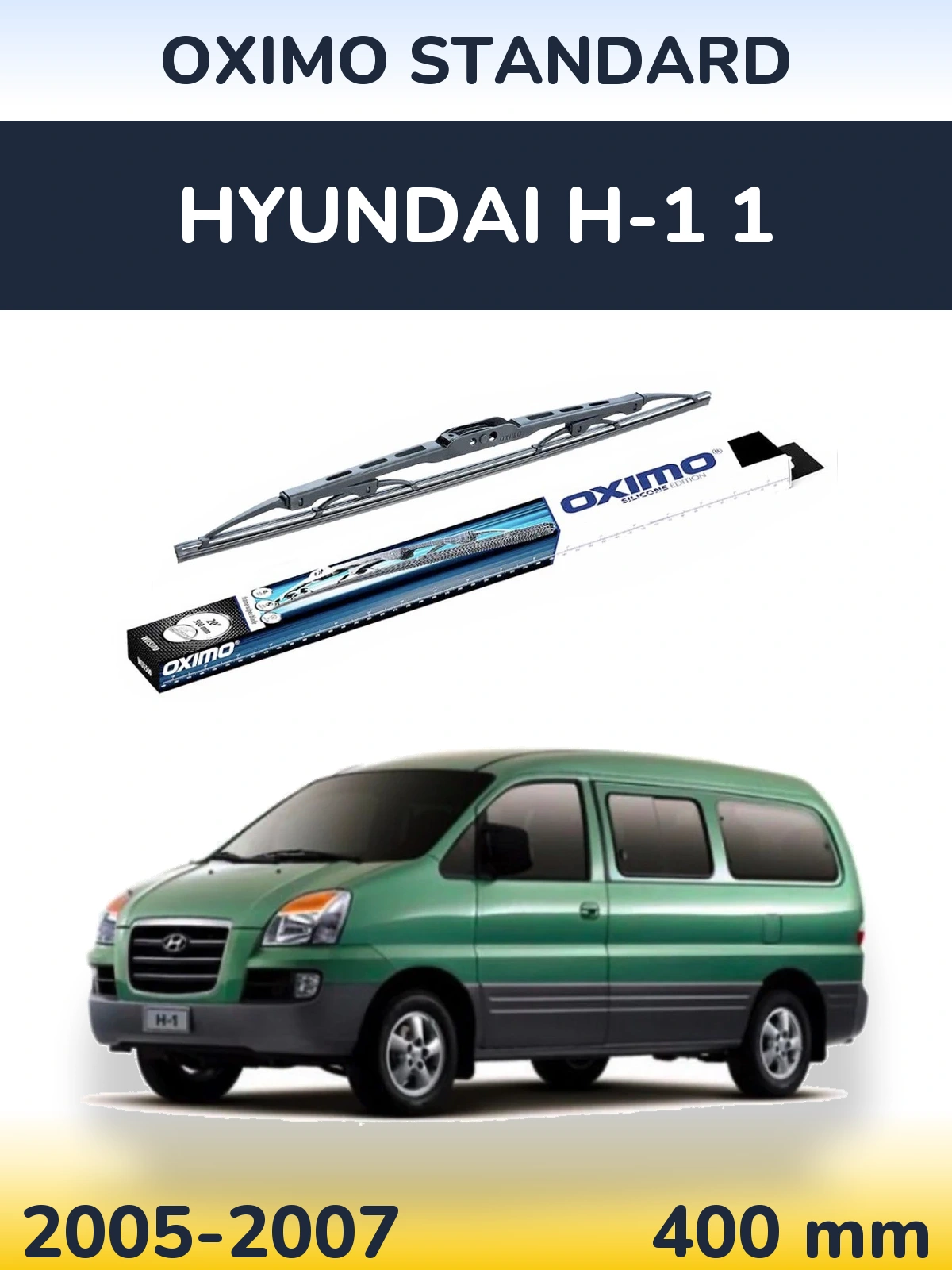 Rear wiper blade Oximo Standard 400 мм for Hyundai H-1 1 2005-2007