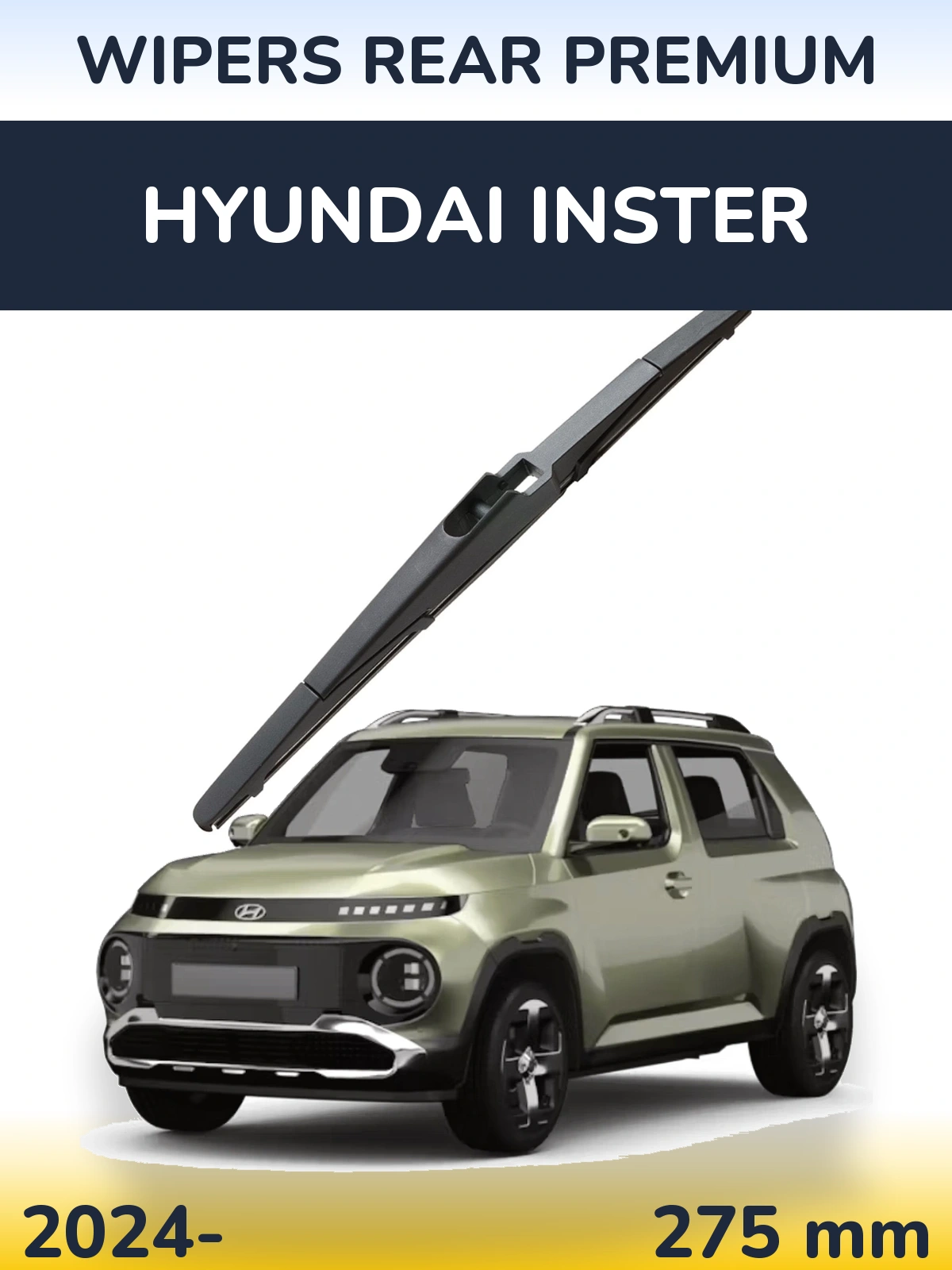 Rear wiper blade WIPERS REAR PREMIUM 275 mm for Hyundai Inster 2024-2026