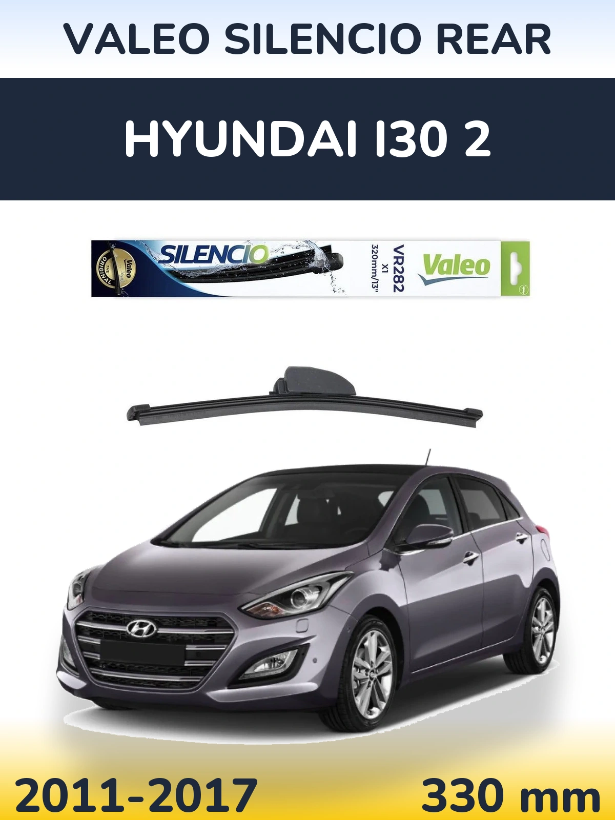 Задний дворник Valeo Silencio Rear 320 мм для Hyundai i30 2 2011-2017