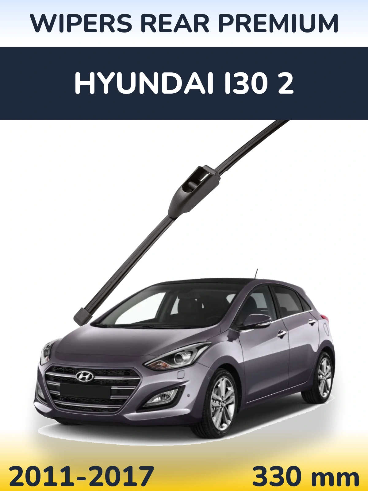 Rear wiper blade WIPERS REAR PREMIUM 330 мм for Hyundai i30 2 2011-2017