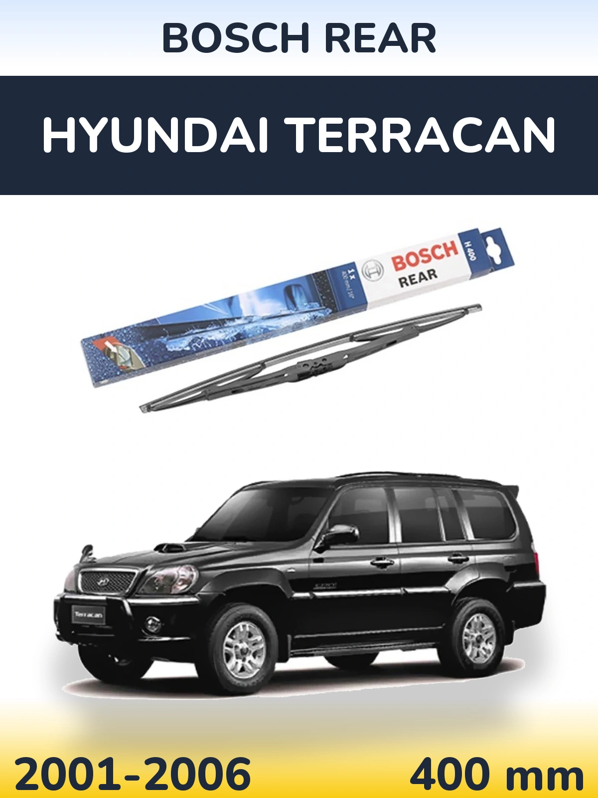Rear wiper blade BOSCH Rear 400 мм for Hyundai Terracan 2001-2006