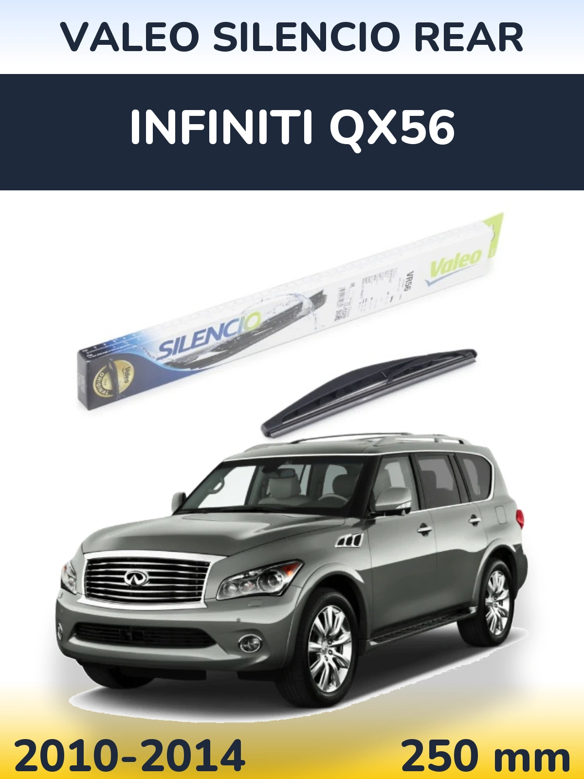 Tylna wycieraczka Valeo Silencio Rear 240 mm do Infiniti QX56 2010-2014
