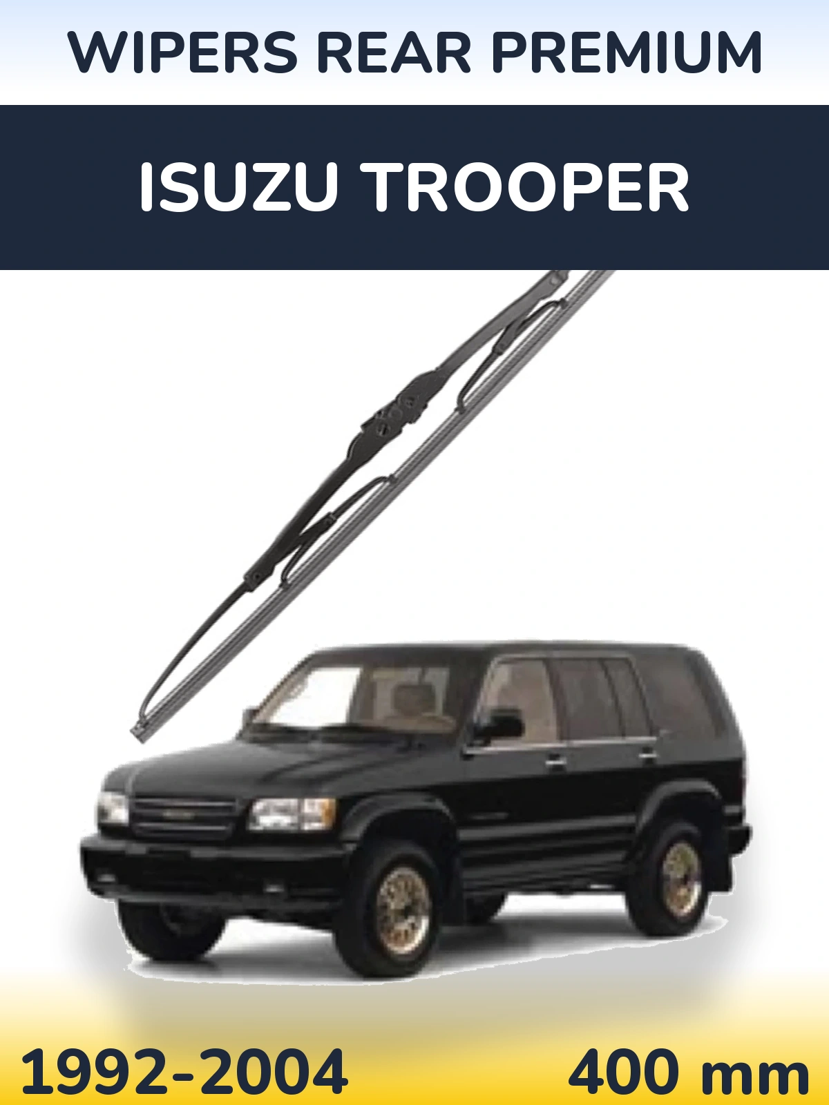 Rear wiper blade WIPERS REAR PREMIUM 400 mm for Isuzu Trooper 1992-2004