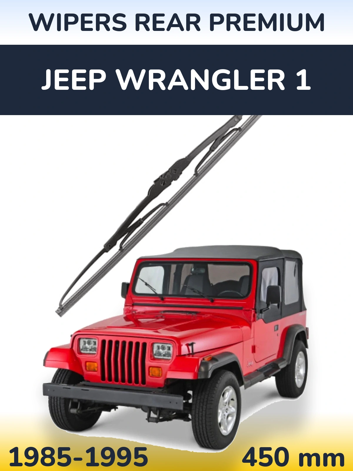Rear wiper blade WIPERS REAR PREMIUM 450 мм for Jeep Wrangler 1 1985-1995