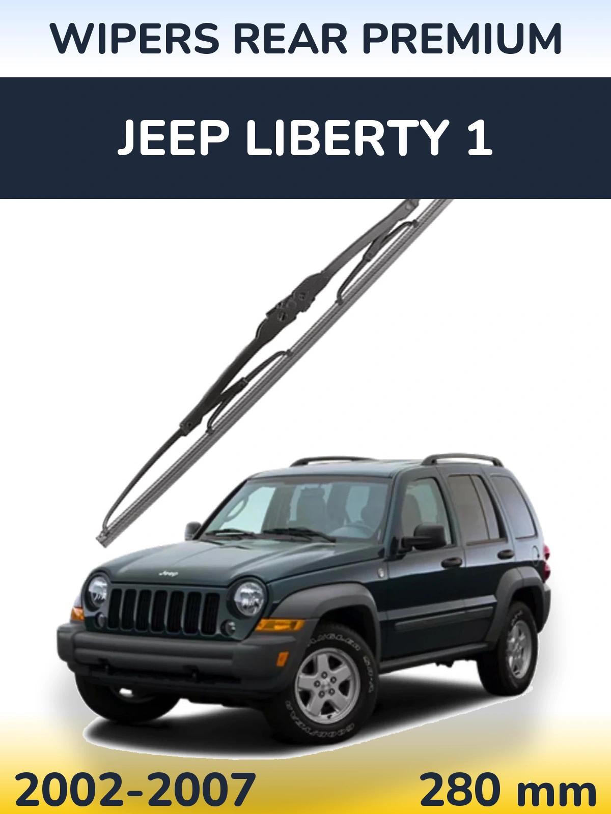 Tylna wycieraczka WIPERS REAR PREMIUM 280 mm do Jeep Liberty 1 2002-2007