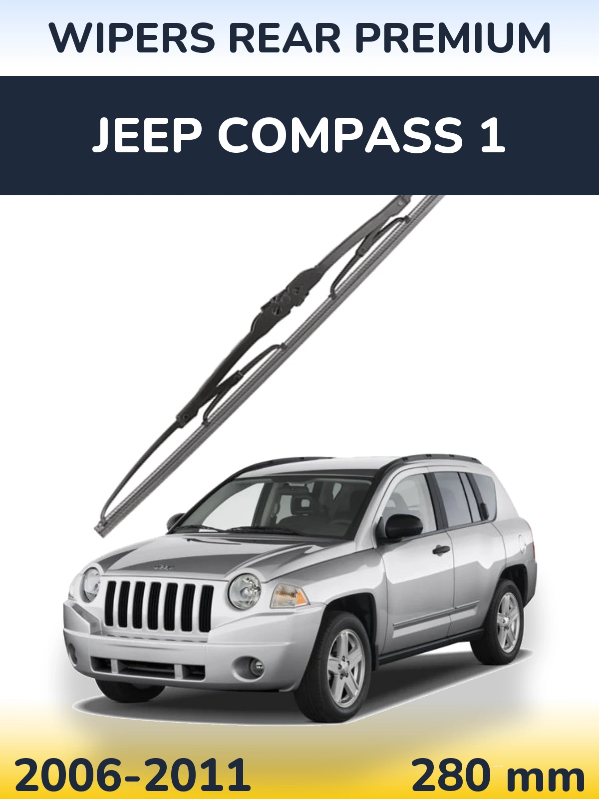 Rear wiper blade WIPERS REAR PREMIUM 280 mm for Jeep Compass 1 2006-2011
