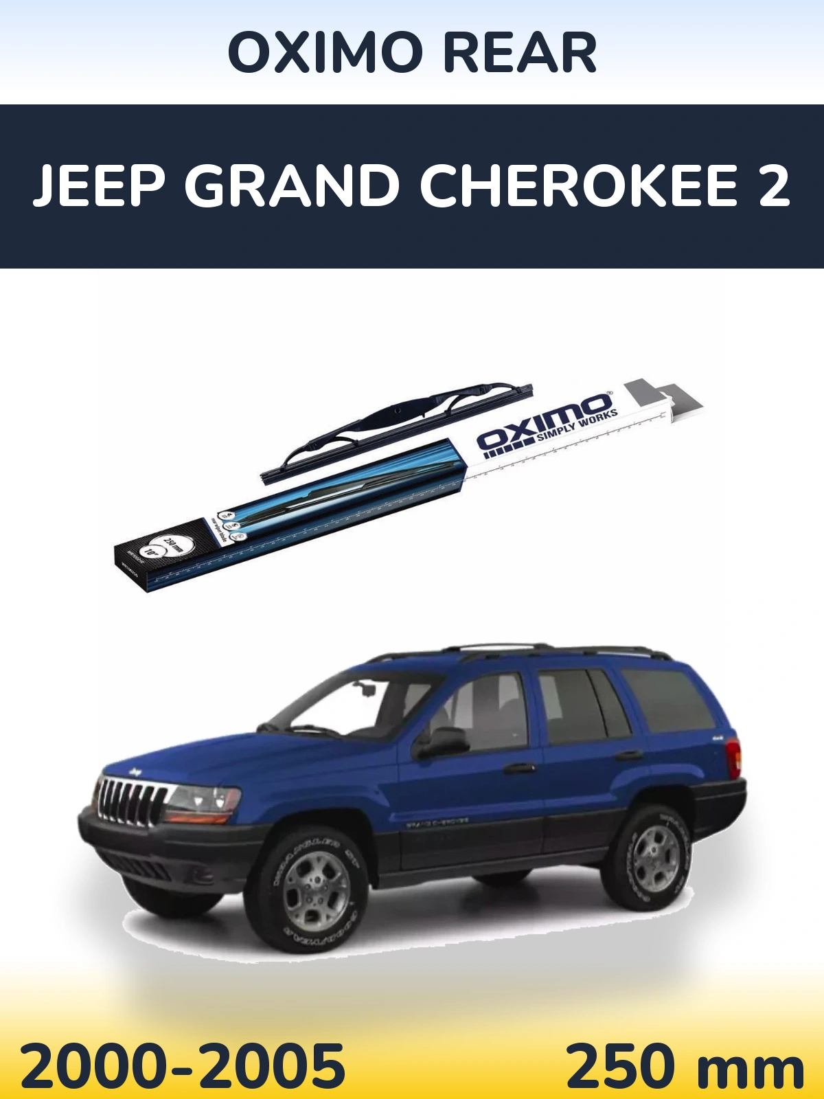 Задний дворник Oximo Rear 250 мм для Jeep Grand Cherokee 2 2000-2005