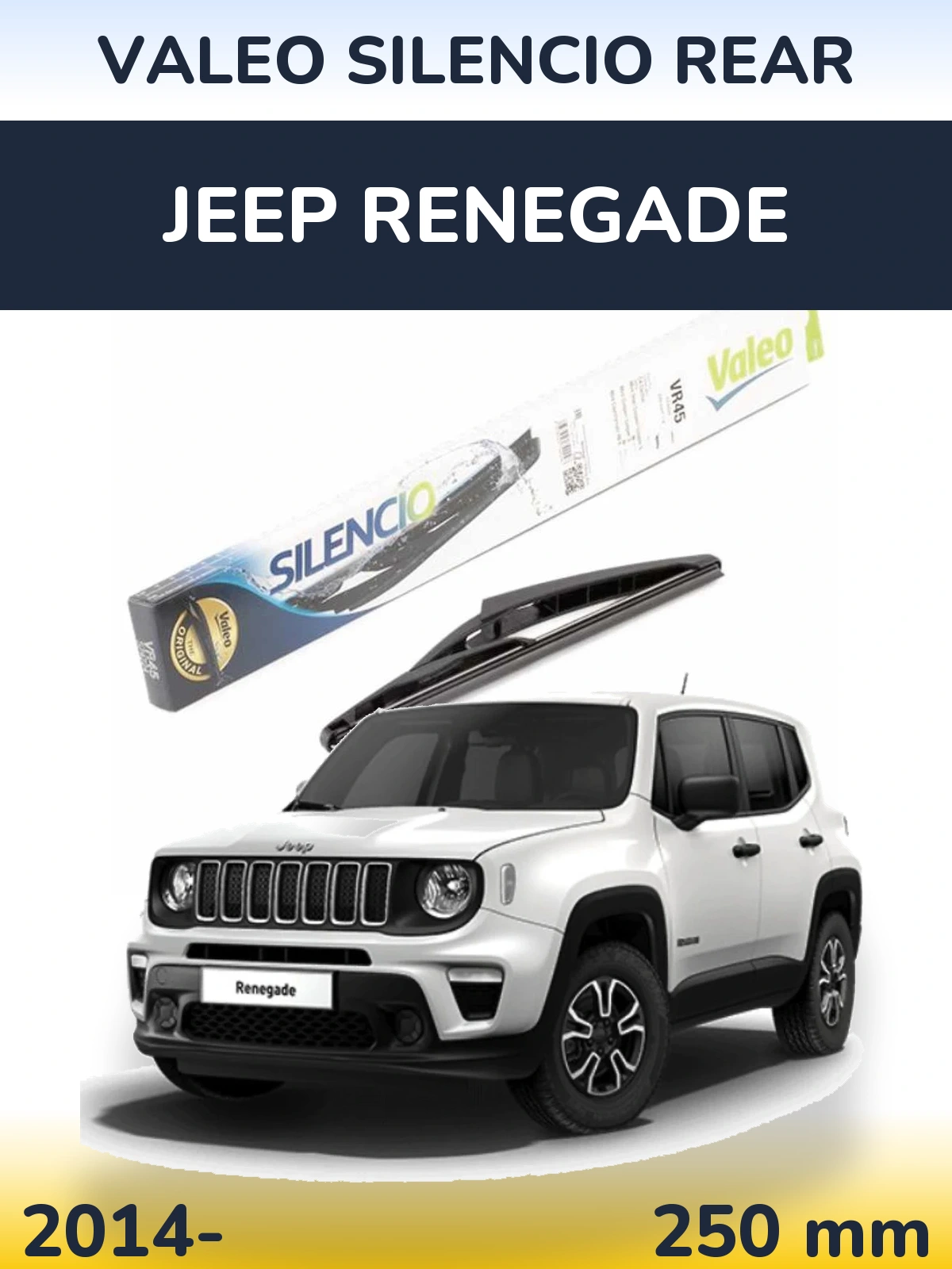 Rear wiper blade Valeo Silencio Rear 240 мм for Jeep Renegade 2014-2026