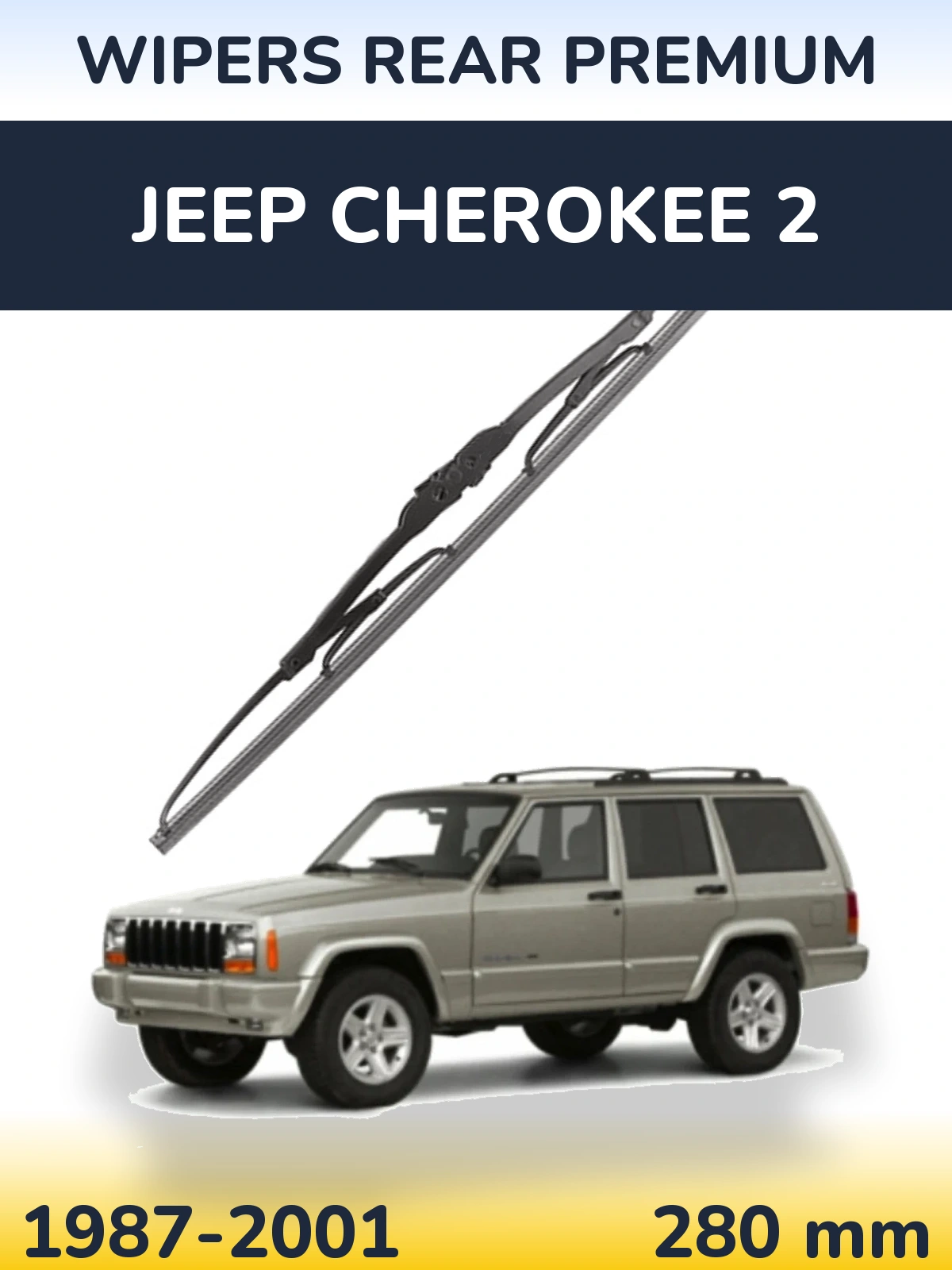 Rear wiper blade WIPERS REAR PREMIUM 280 мм for Jeep Cherokee 2 1987-2001