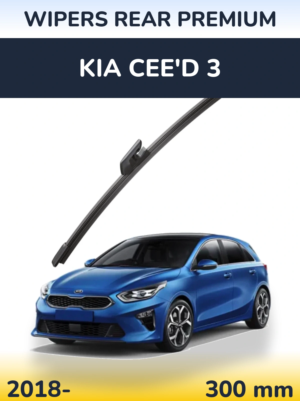 Rear wiper blade WIPERS REAR PREMIUM 300 мм for KIA Cee'd 3 2018-2026