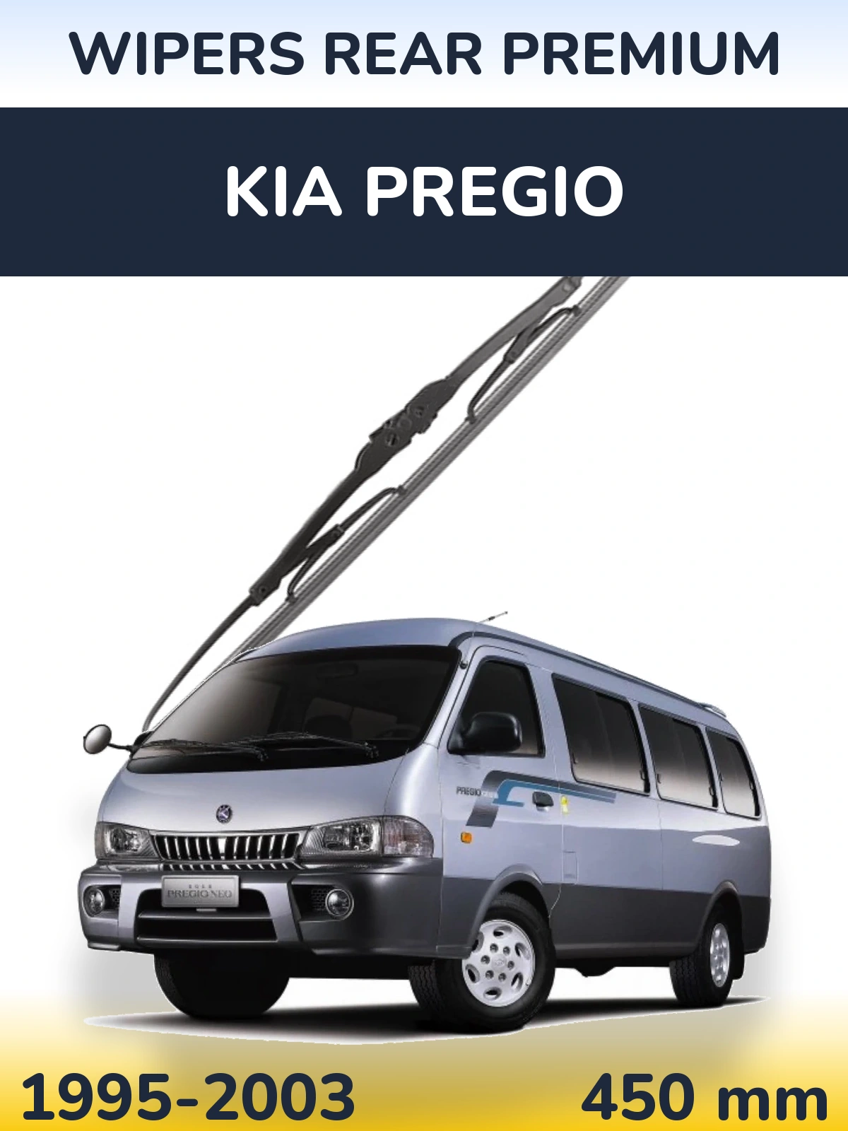 Rear wiper blade WIPERS REAR PREMIUM 450 mm for KIA Pregio 1995-2003