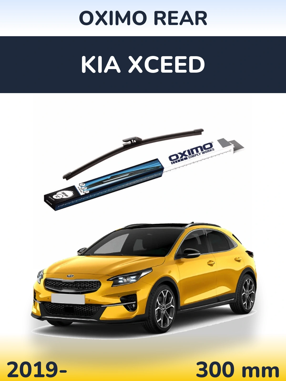 Задний дворник Oximo Rear 300 мм для KIA XCeed 2019-2026