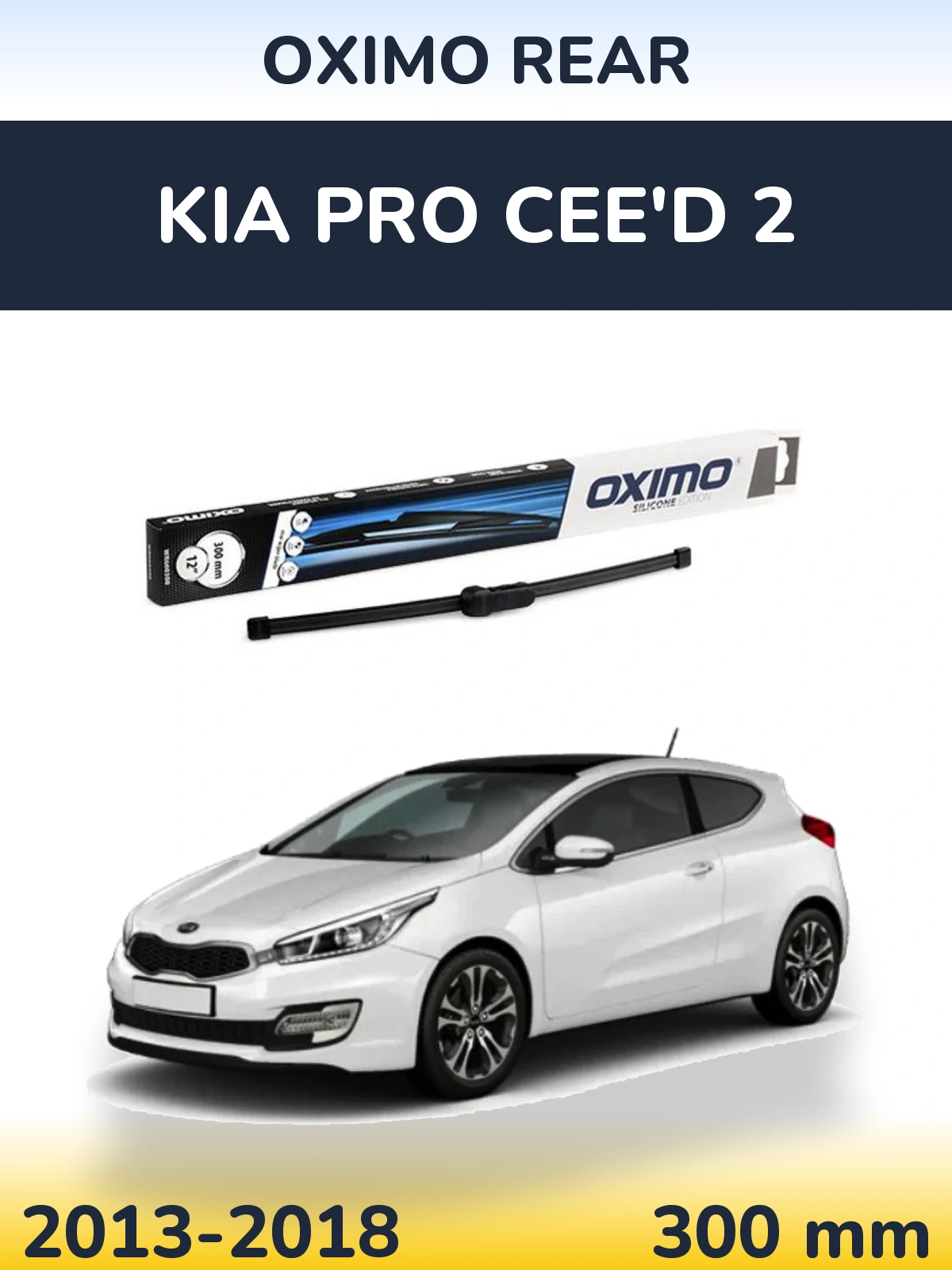 Rear wiper blade Oximo Rear 300 мм for KIA Pro Cee'd 2 2013-2018