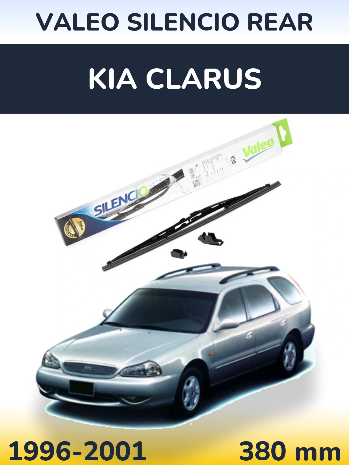 Rear wiper blade Valeo Silencio Rear 380 мм for KIA Clarus 1996-2001