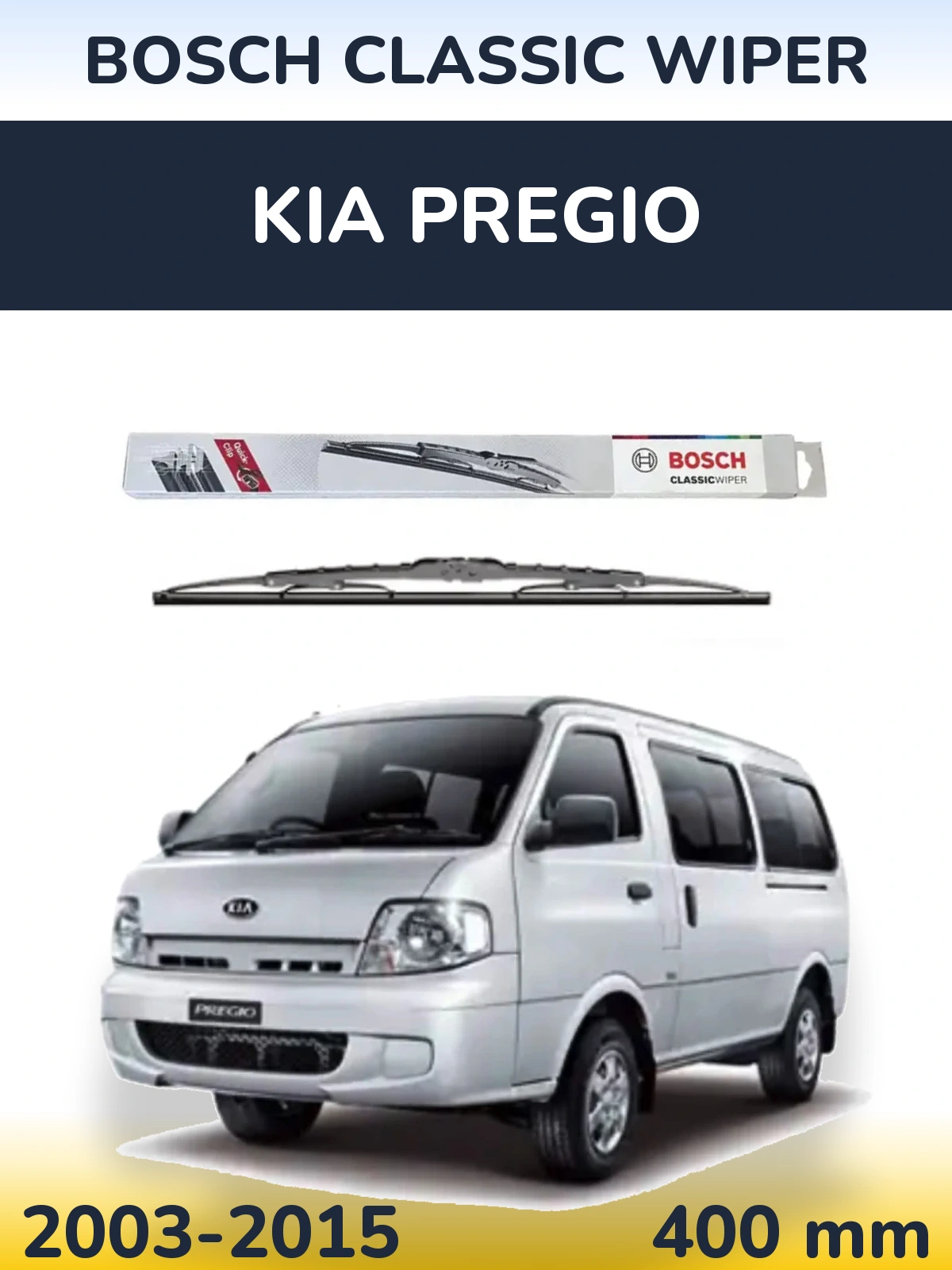 Tylna wycieraczka BOSCH Classic Wiper 400 mm do KIA Pregio 2003-2015