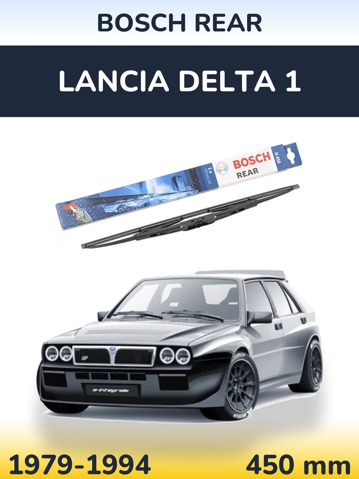 Rear wiper blade BOSCH Rear 450 мм for Lancia Delta 1 1979-1994