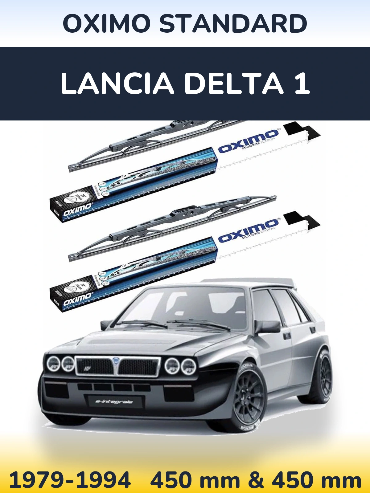 Комплект передних дворников Oximo Standard 450 & 450 мм для Lancia Delta 1 1979-1994