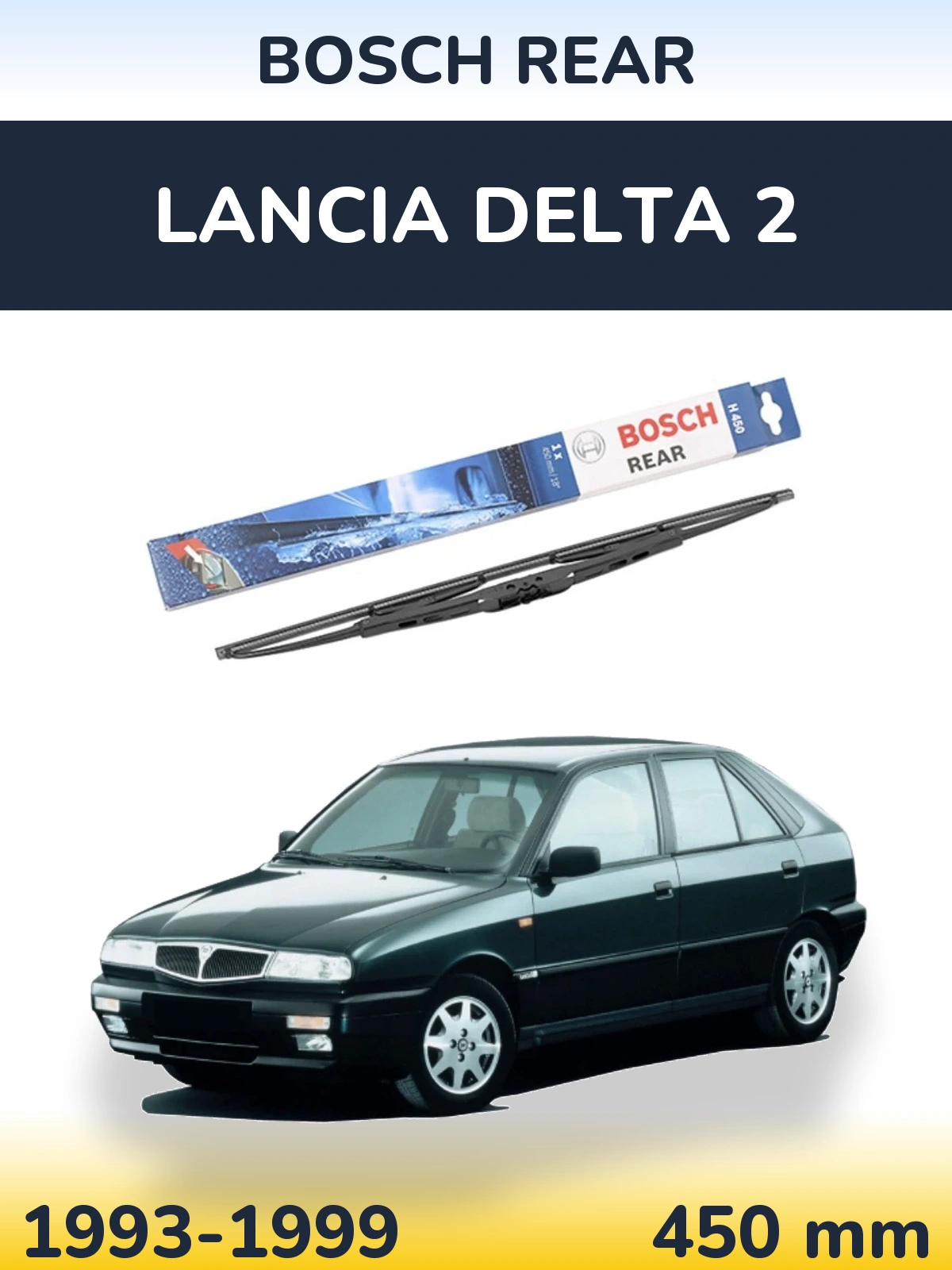 Задний дворник BOSCH Rear 450 мм для Lancia Delta 2 1993-1999