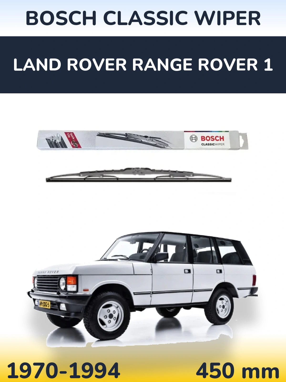 Tylna wycieraczka BOSCH Classic Wiper 450 mm do Land Rover Range Rover 1 1970-1994