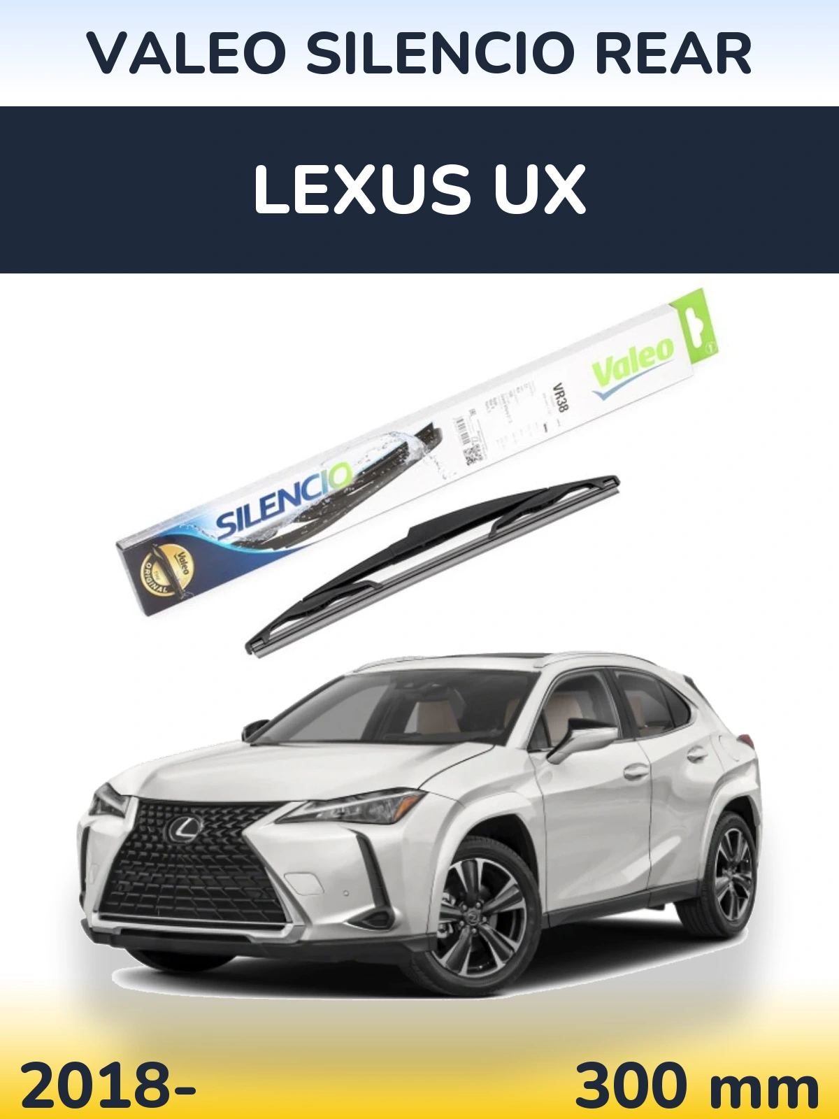 Задня щітка Valeo Silencio Rear 300 мм для Lexus UX 2018-2026