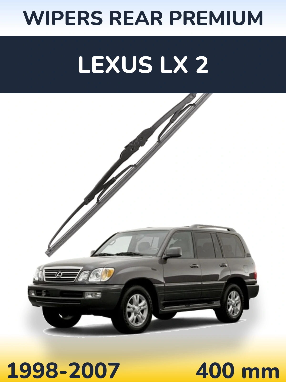 Rear wiper blade WIPERS REAR PREMIUM 400 мм for Lexus LX 2 1998-2007