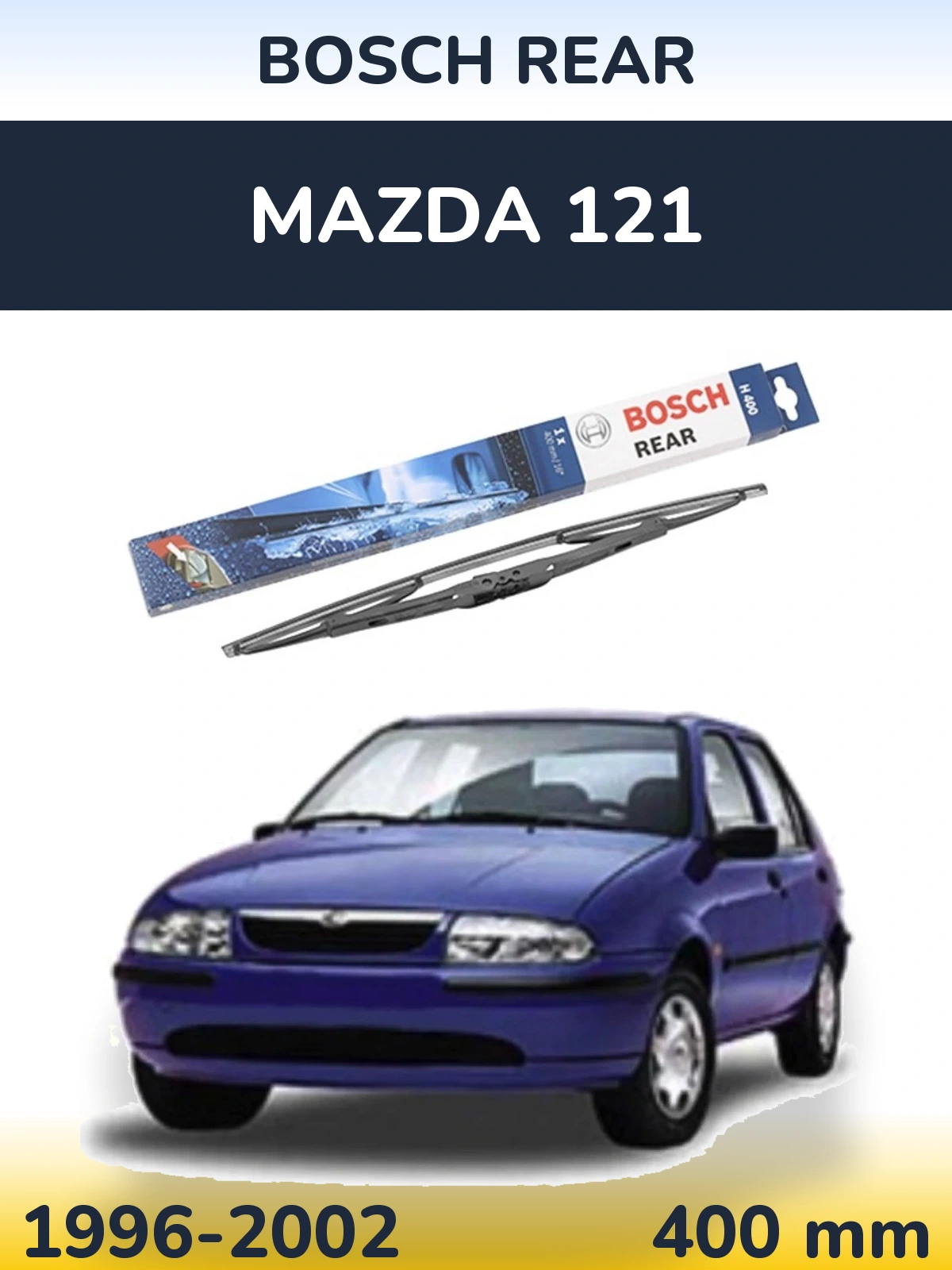Tylna wycieraczka BOSCH Rear 400 mm do Mazda 121 1996-2002
