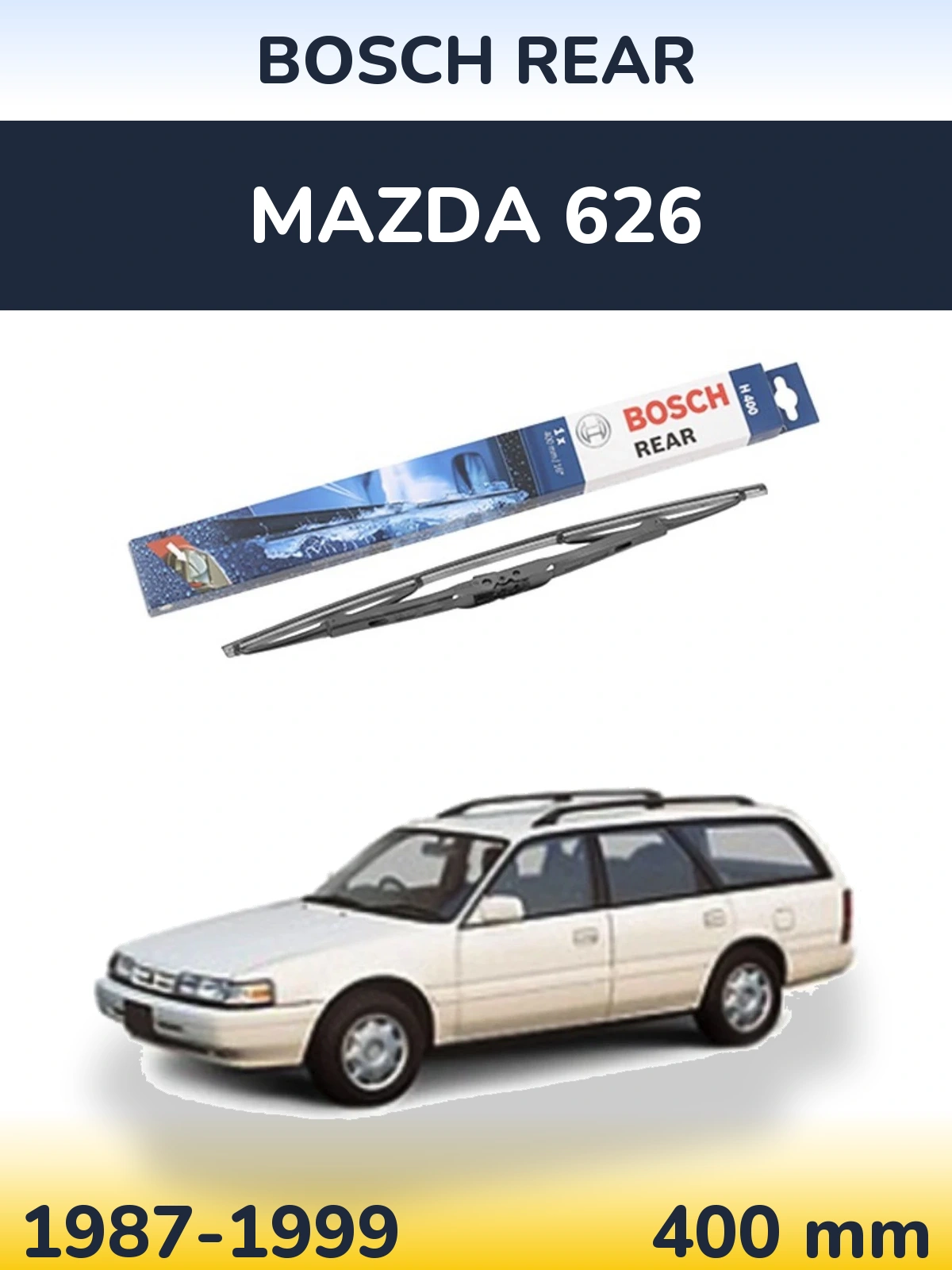 Задня щітка BOSCH Rear 400 мм для Mazda 626 1987-1999