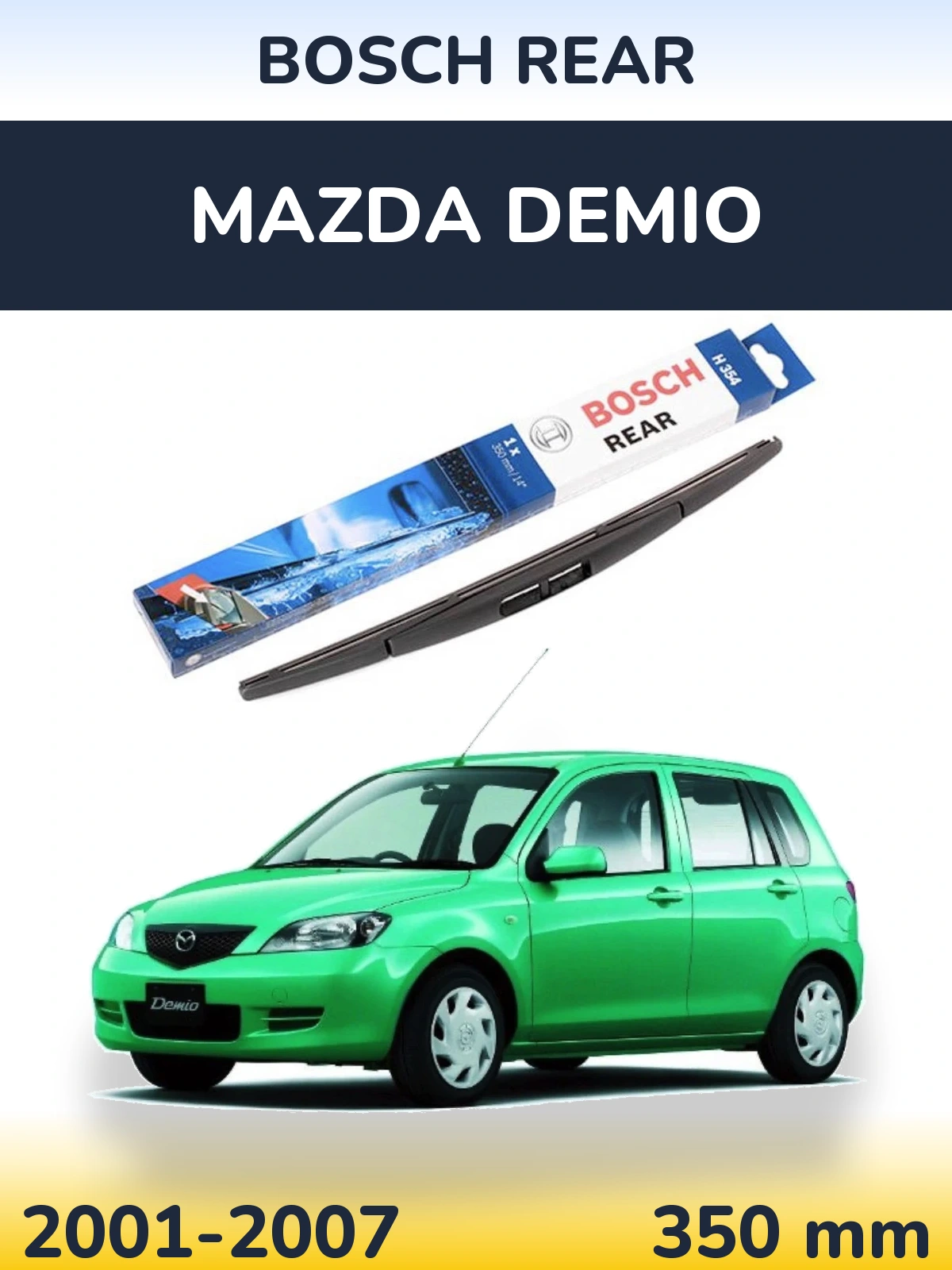 Rear wiper blade BOSCH Rear 350 мм for Mazda Demio 2001-2007