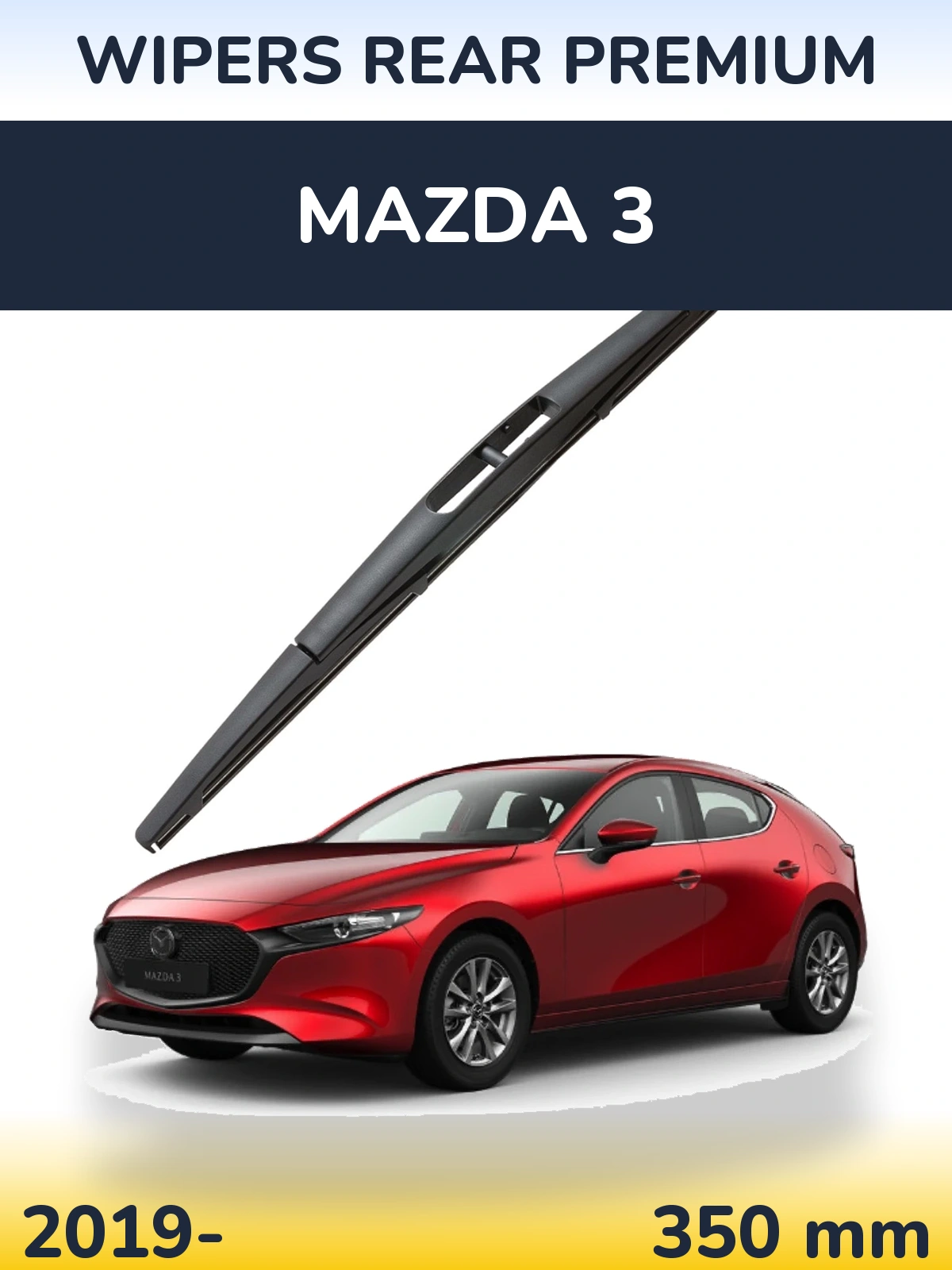 Rear wiper blade WIPERS REAR PREMIUM 350 mm for Mazda 3 2019-2026