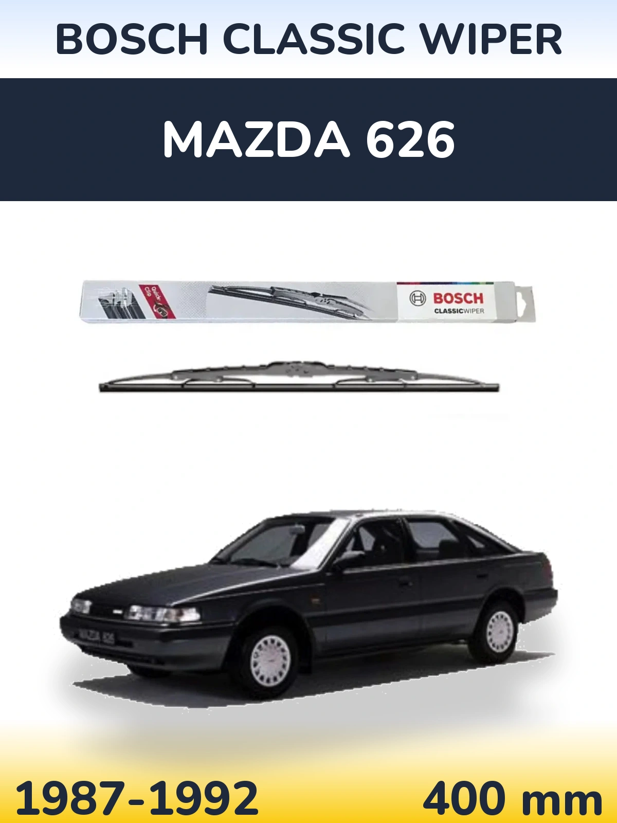 Задний дворник BOSCH Classic Wiper 400 мм для Mazda 626 1987-1992