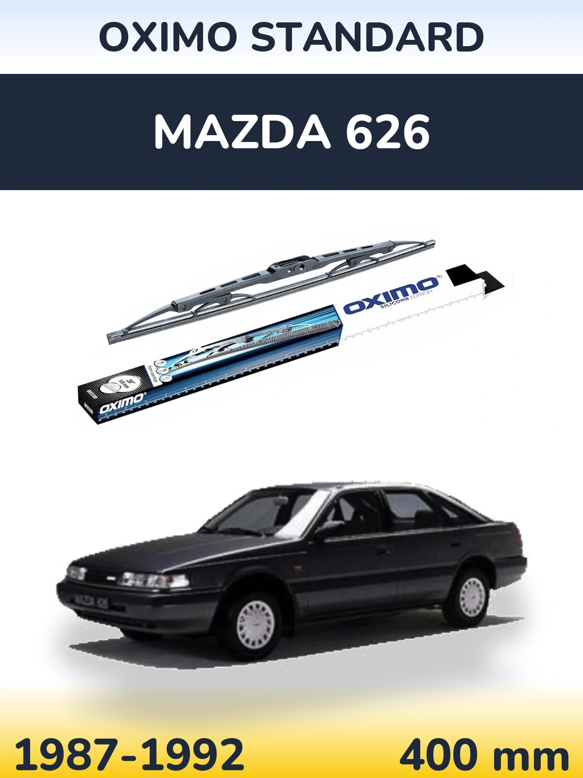 Rear wiper blade Oximo Standard 400 мм for Mazda 626 1987-1992