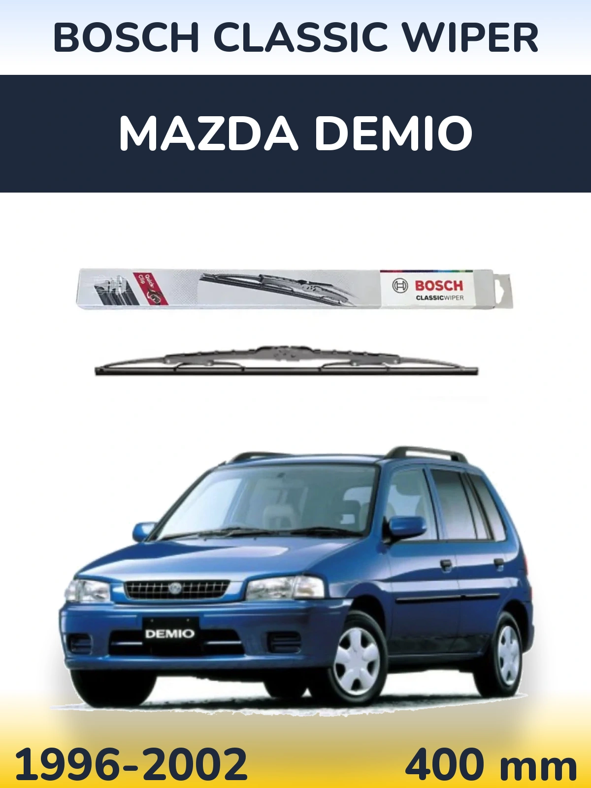 Tylna wycieraczka BOSCH Classic Wiper 400 mm do Mazda Demio 1996-2002