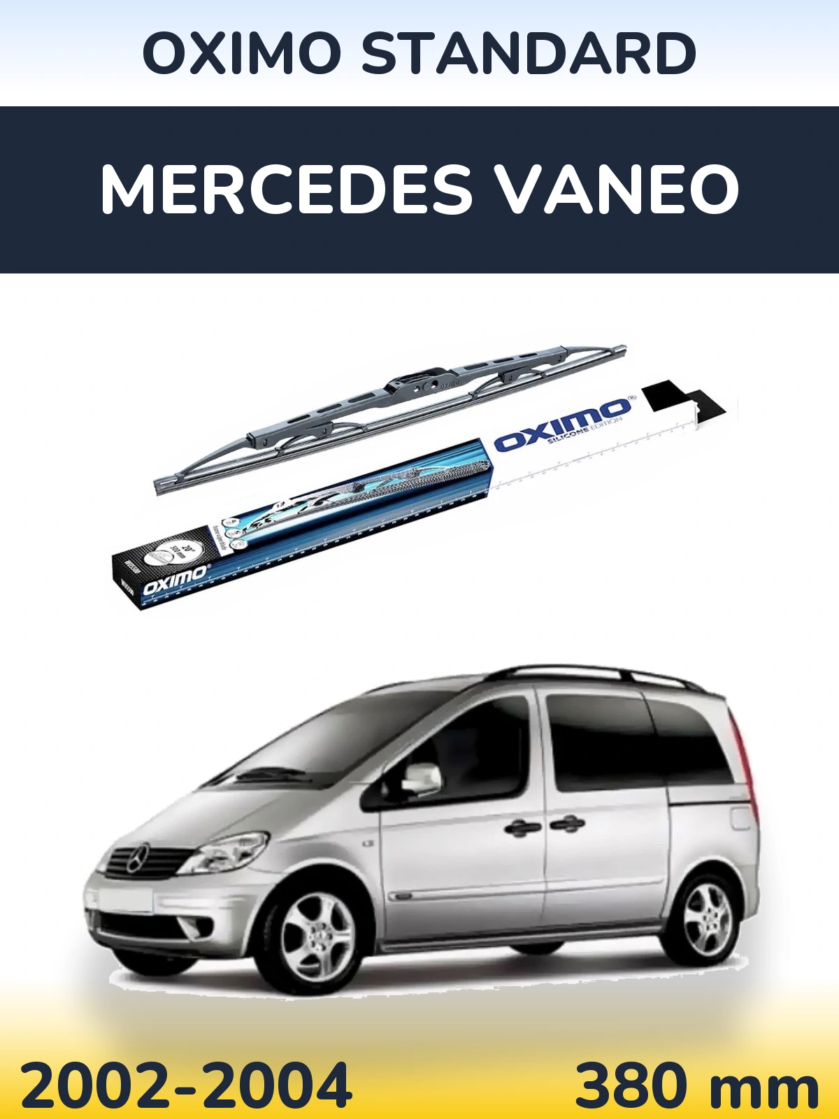 Rear wiper blade Oximo Standard 375 мм for Mercedes Vaneo 2002-2004