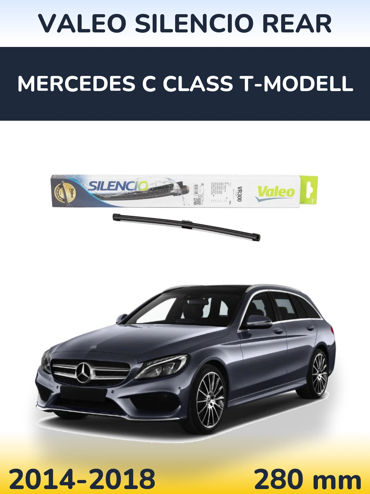 Tylna wycieraczka Valeo Silencio Rear 285 mm do Mercedes Klasa C T-Modell 2014-2018