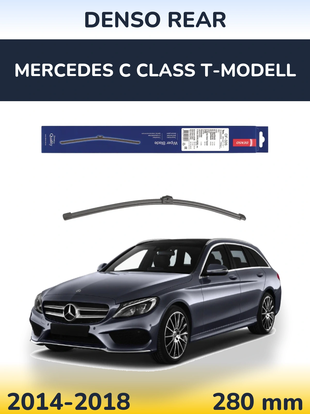 Tylna wycieraczka Denso Rear 285 mm do Mercedes Klasa C T-Modell 2014-2018