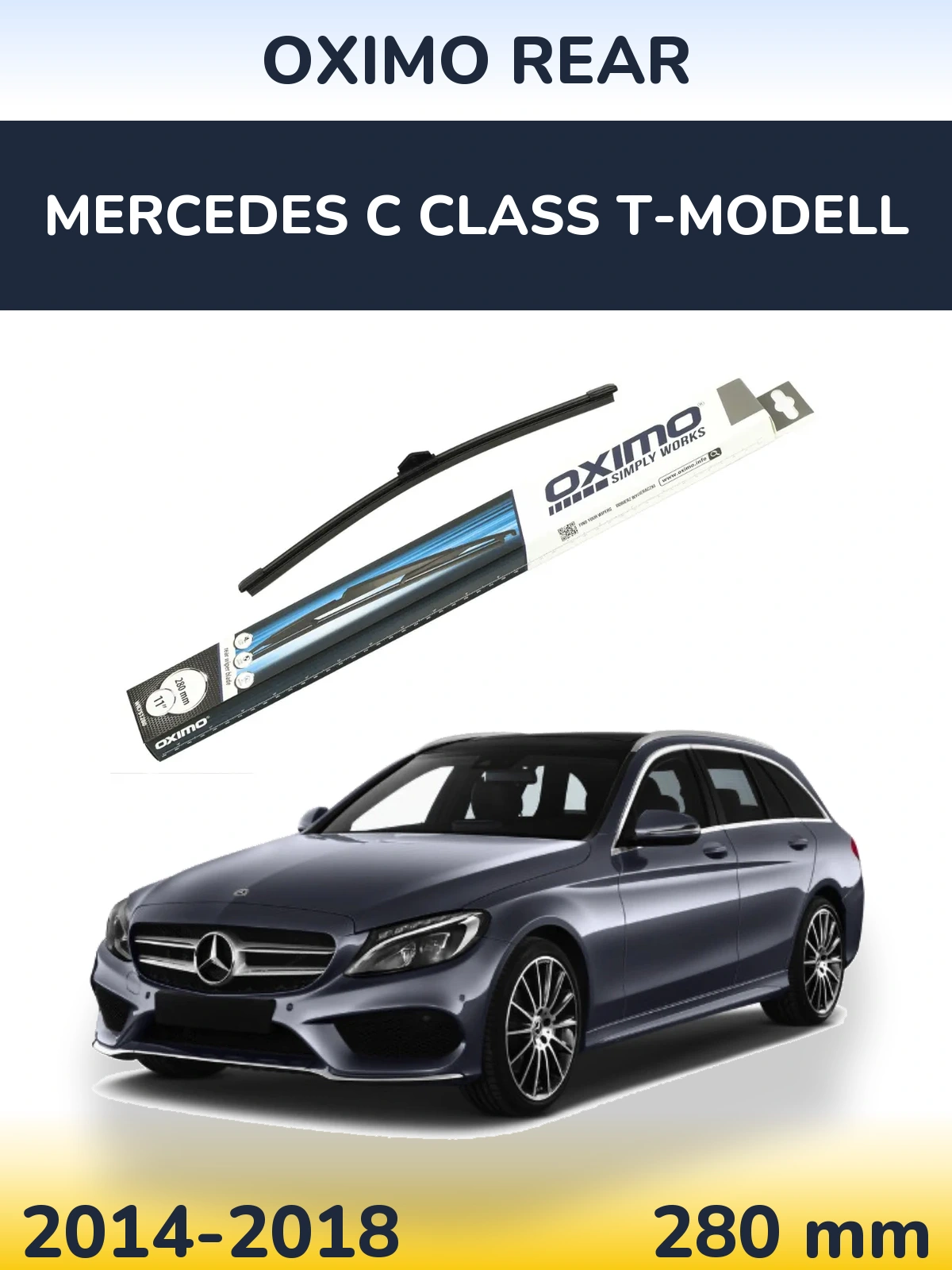 Tylna wycieraczka Oximo Rear 280 mm do Mercedes Klasa C T-Modell 2014-2018