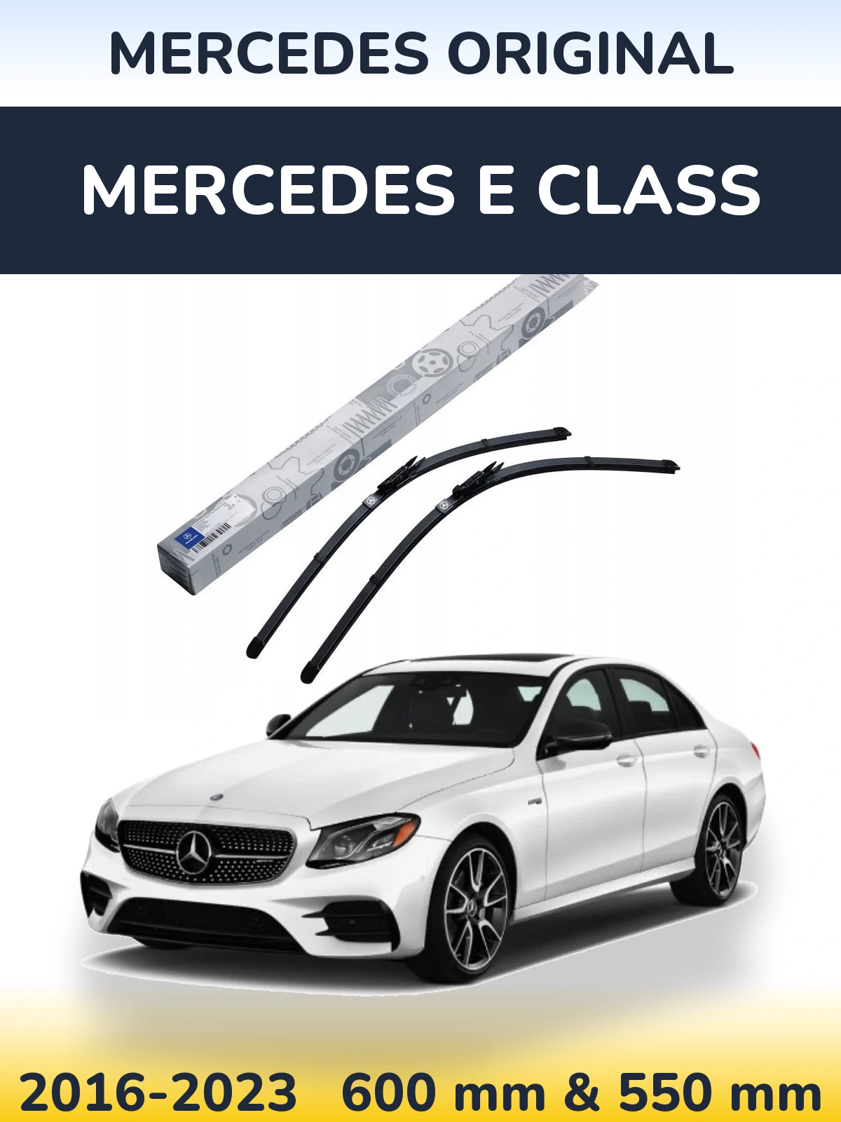 Komplet przednich wycieraczek Mercedes OEM Mercedes Original 600 & 550 mm do Mercedes Klasa E 2016-2023