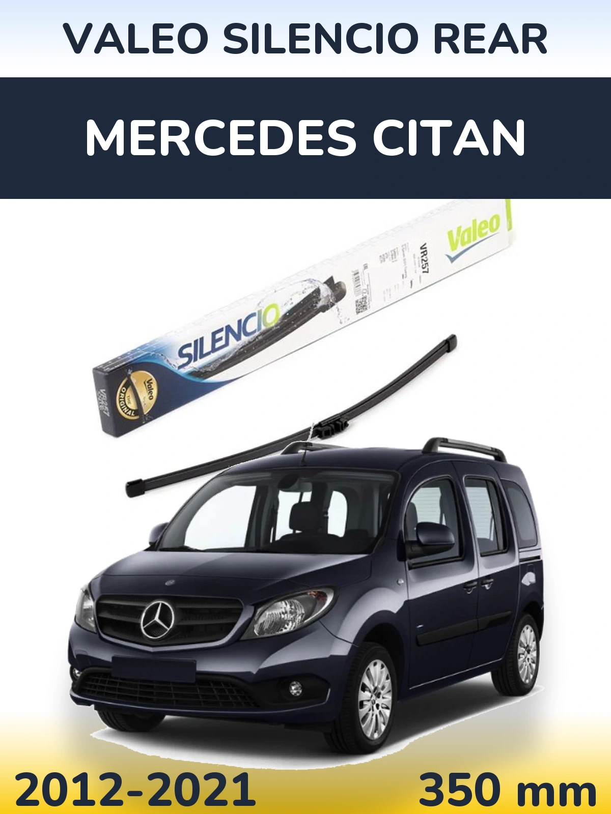 Rear wiper blade Valeo Silencio Rear 350 мм for Mercedes Citan 2012-2021