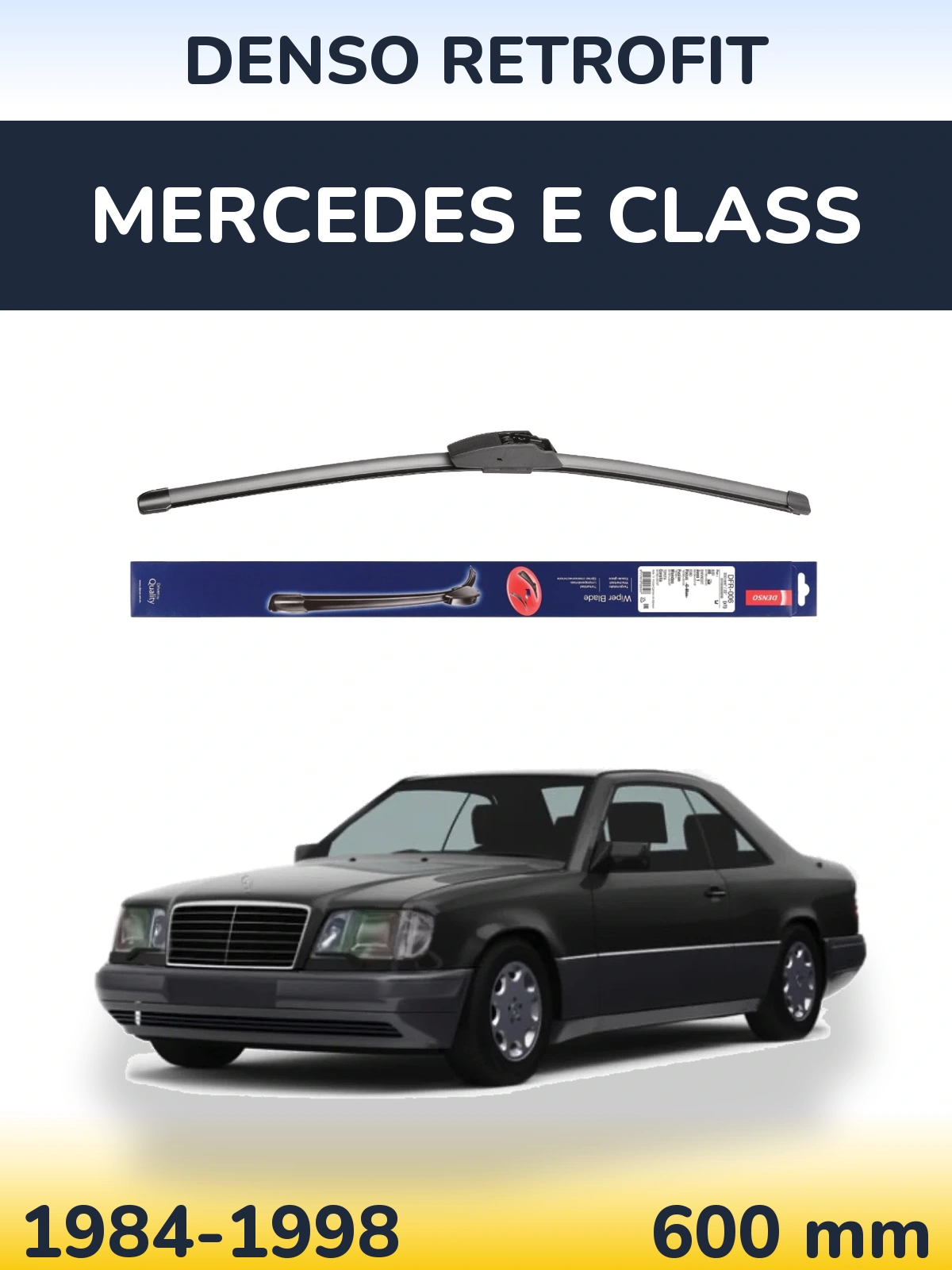 Przednia wycieraczka Denso Retrofit 600 mm do Mercedes Klasa E 1984-1998