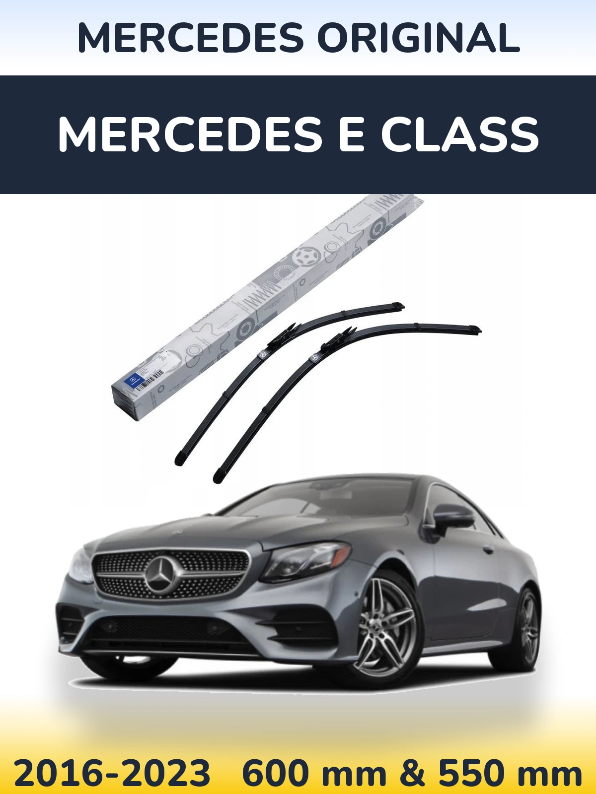 Komplet przednich wycieraczek Mercedes OEM Mercedes Original 600 & 550 mm do Mercedes Klasa E 2016-2023