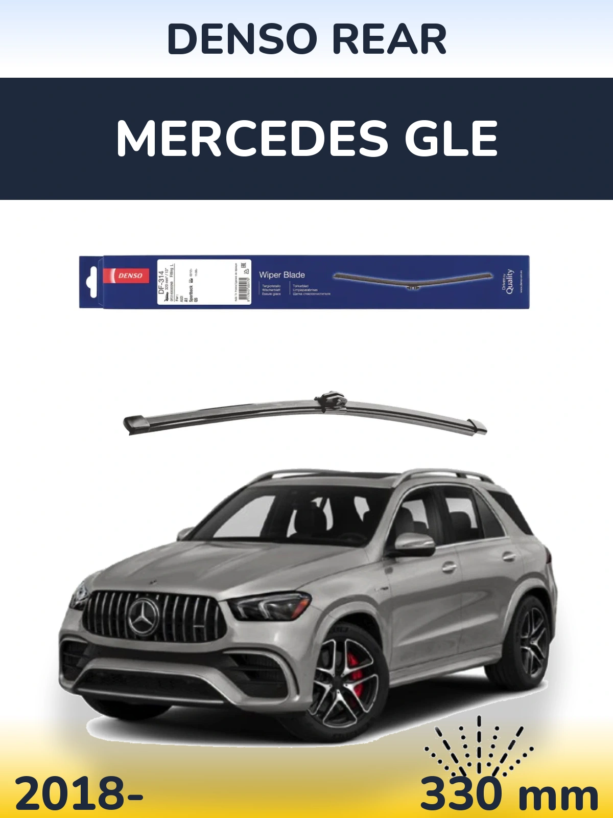 Tylna wycieraczka Denso Rear 320 mm do Mercedes GLE 2018-2026