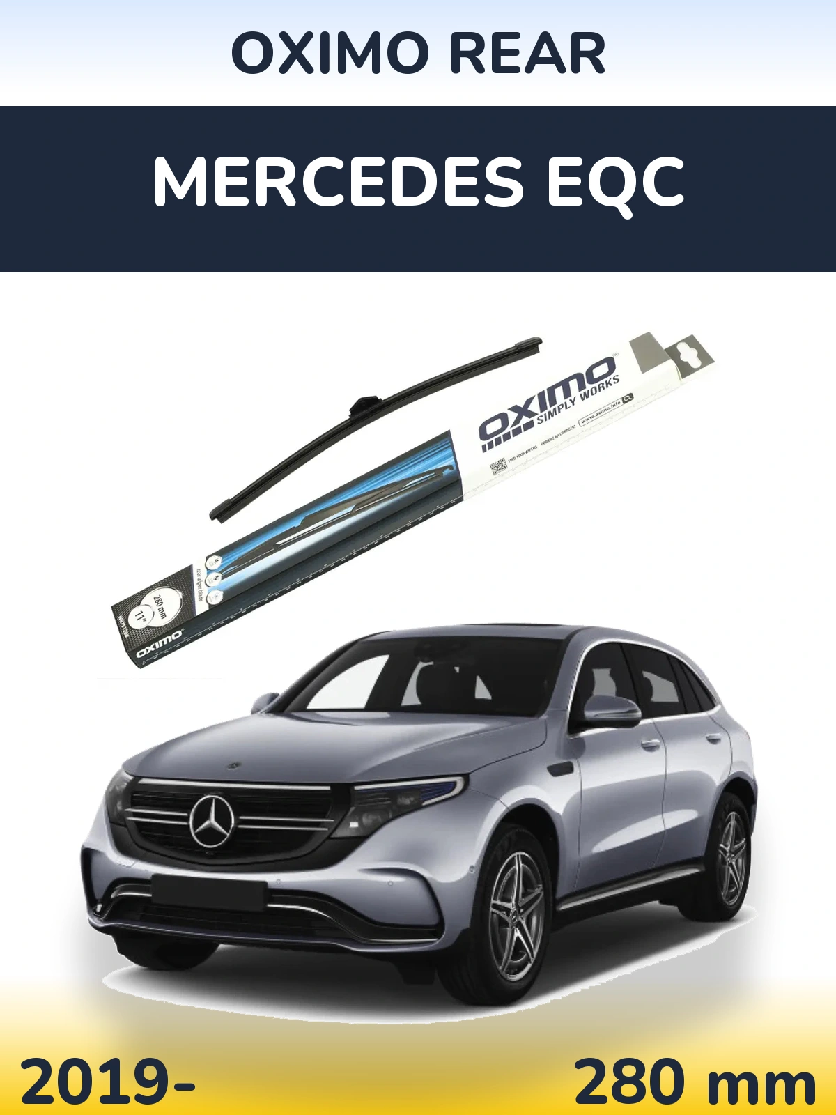 Rear wiper blade Oximo Rear 280 мм for Mercedes EQC 2019-2026