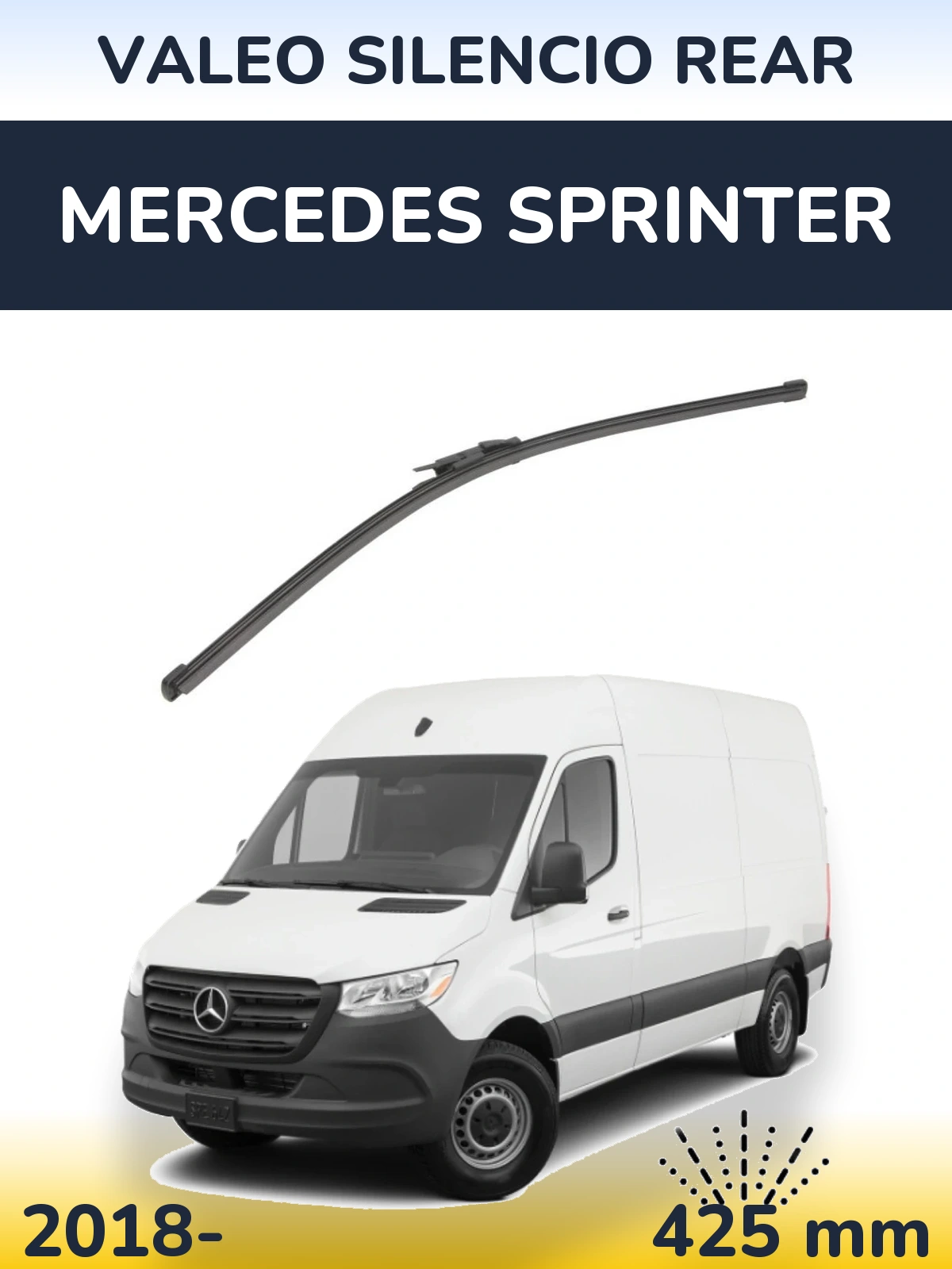 Задний дворник Valeo Silencio Rear 425 мм для Mercedes Sprinter 2018-2026