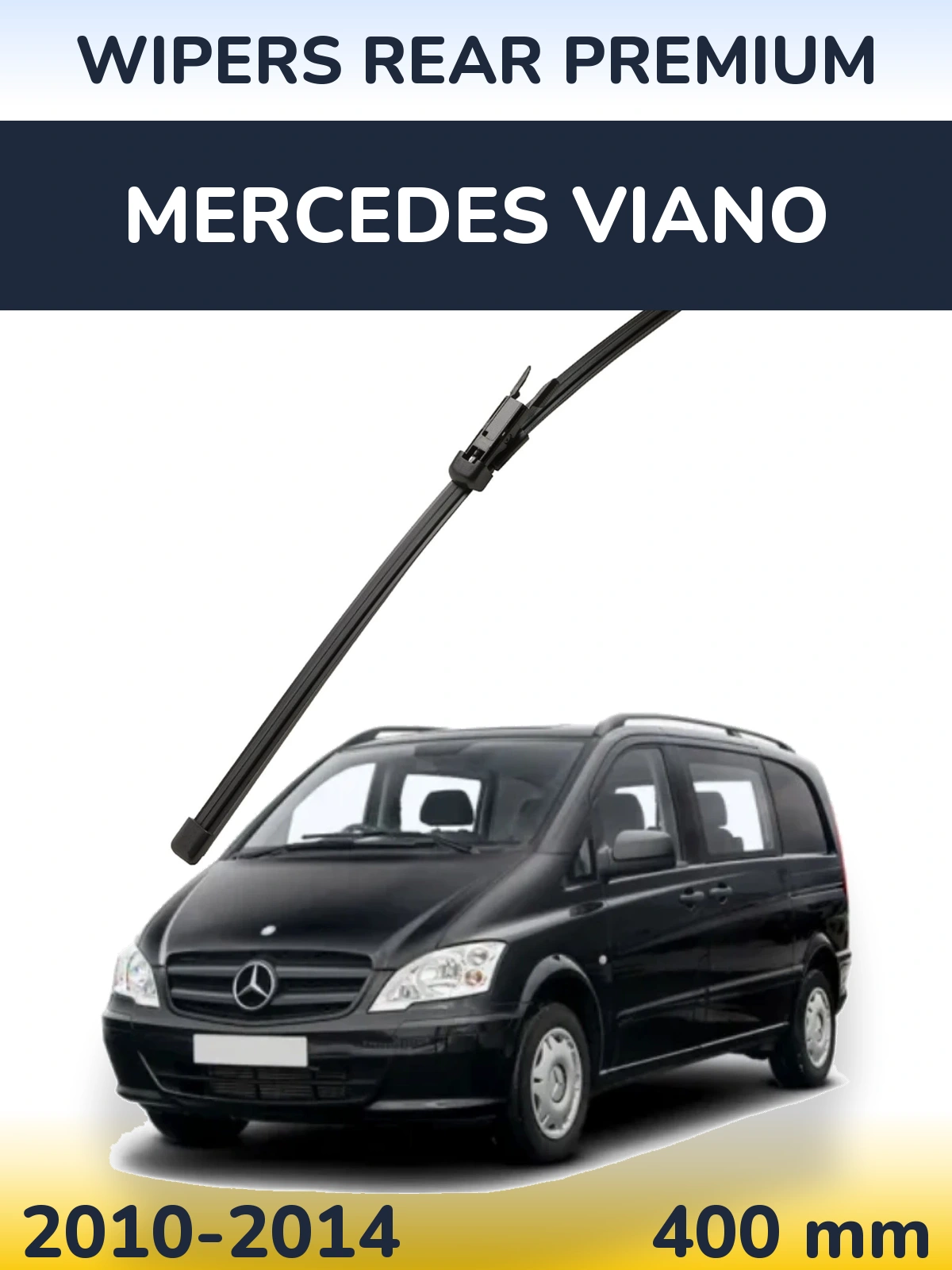 Rear wiper blade WIPERS REAR PREMIUM 400 mm for Mercedes Viano 2010-2014
